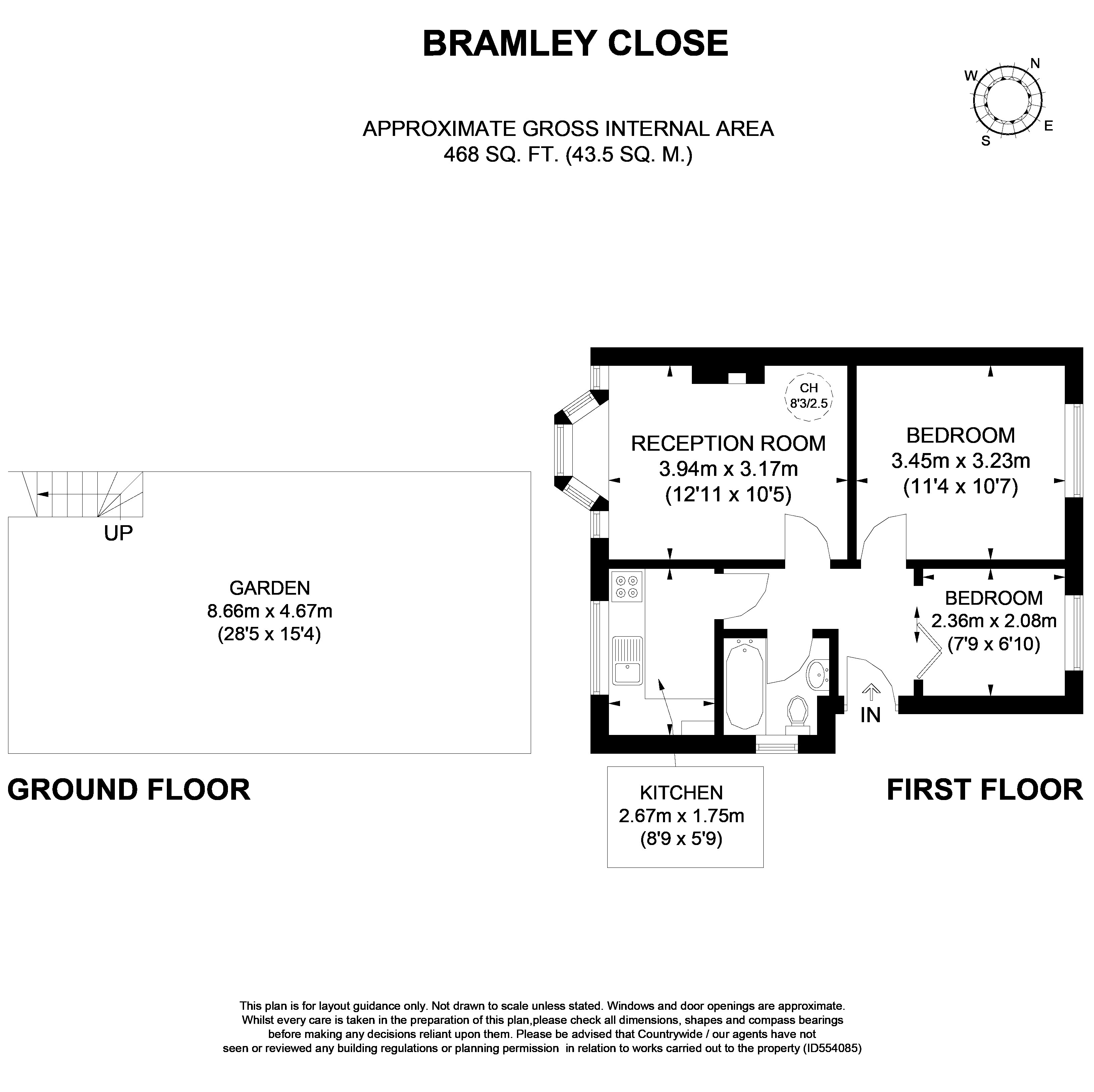 2 Bedrooms Flat to rent in Bramley Close, St Margarets TW2