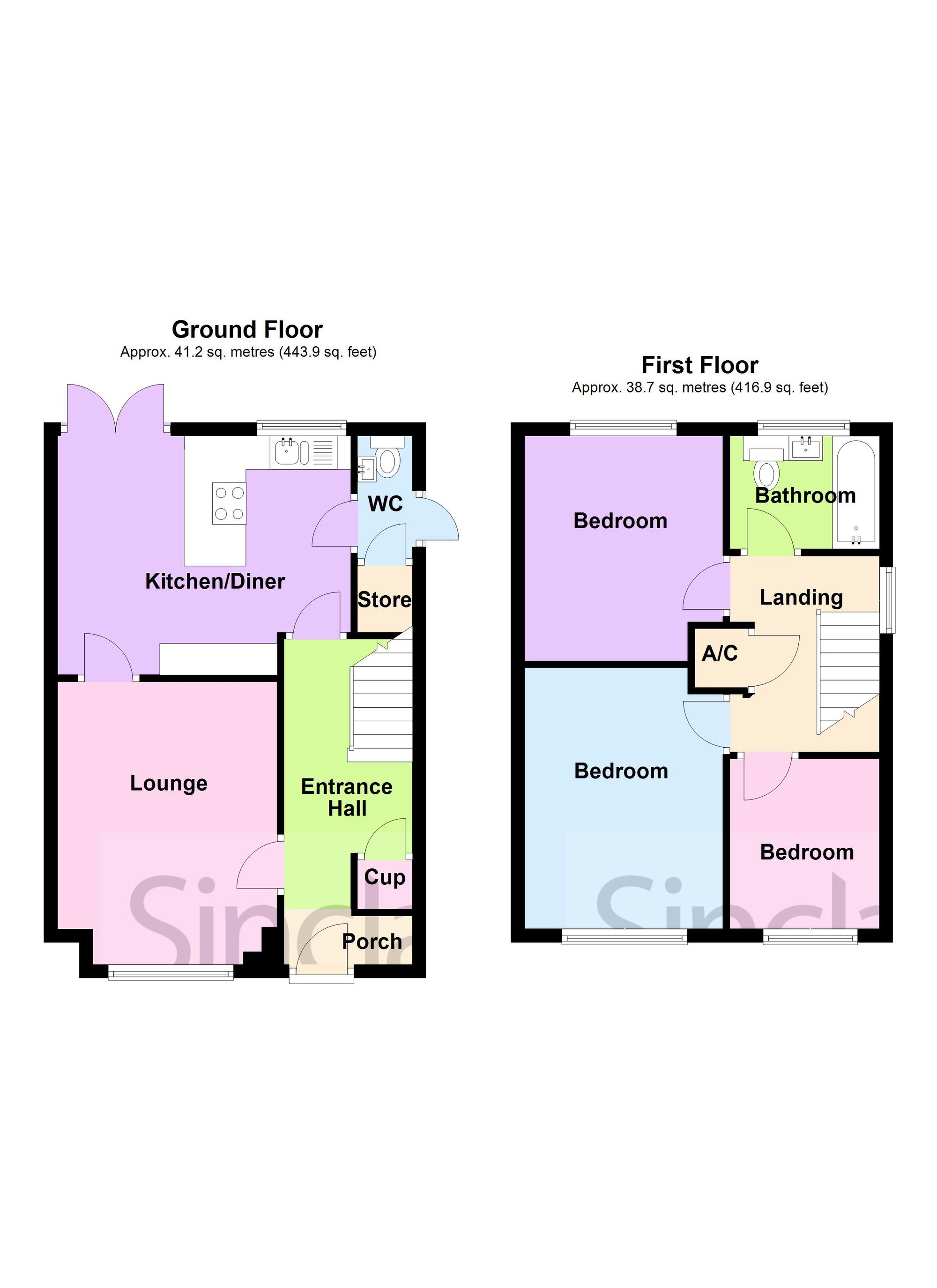15 Kenmore Crescent, Coalville floorplan
