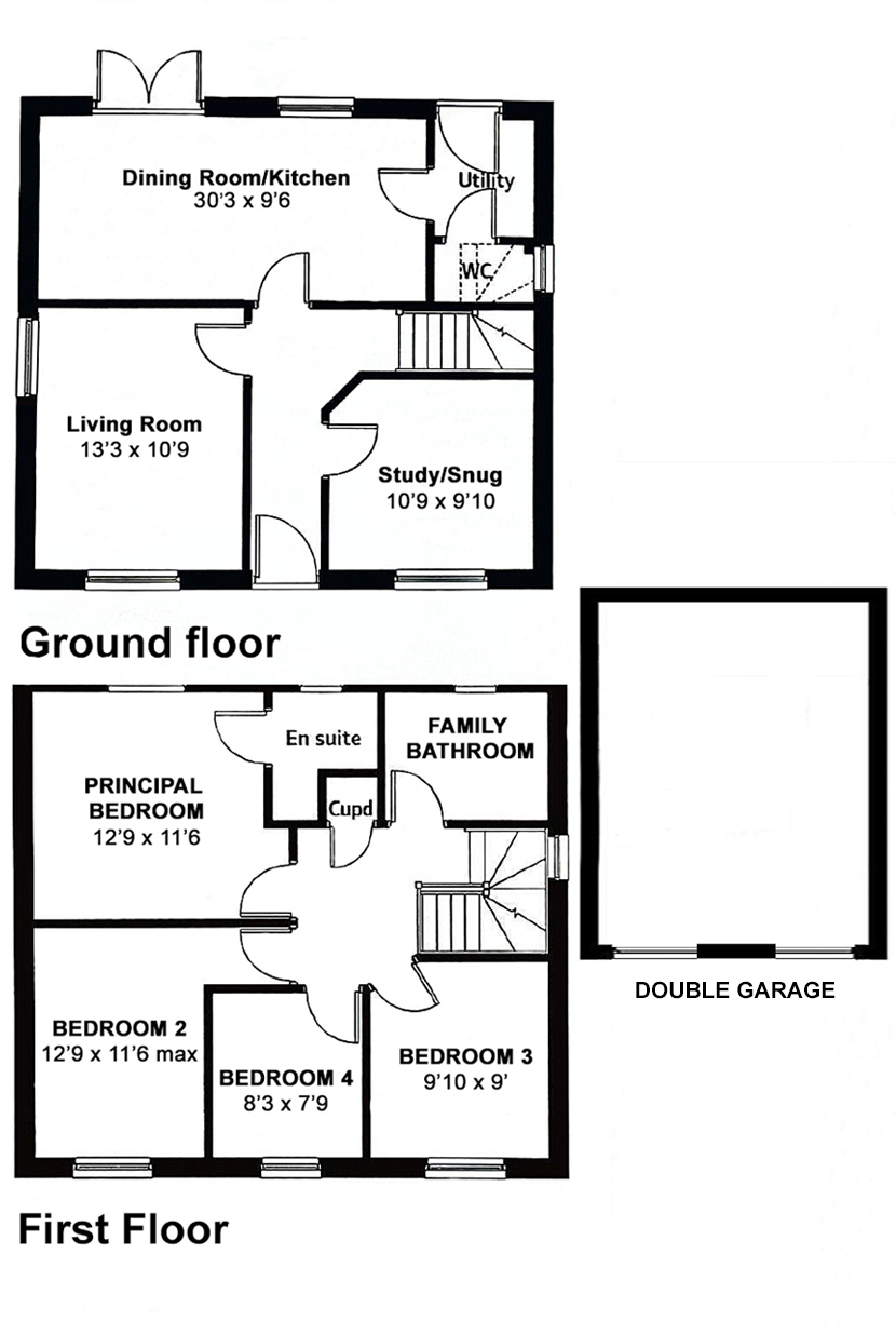 4 Gwarak Nansavalen, Truro floorplan