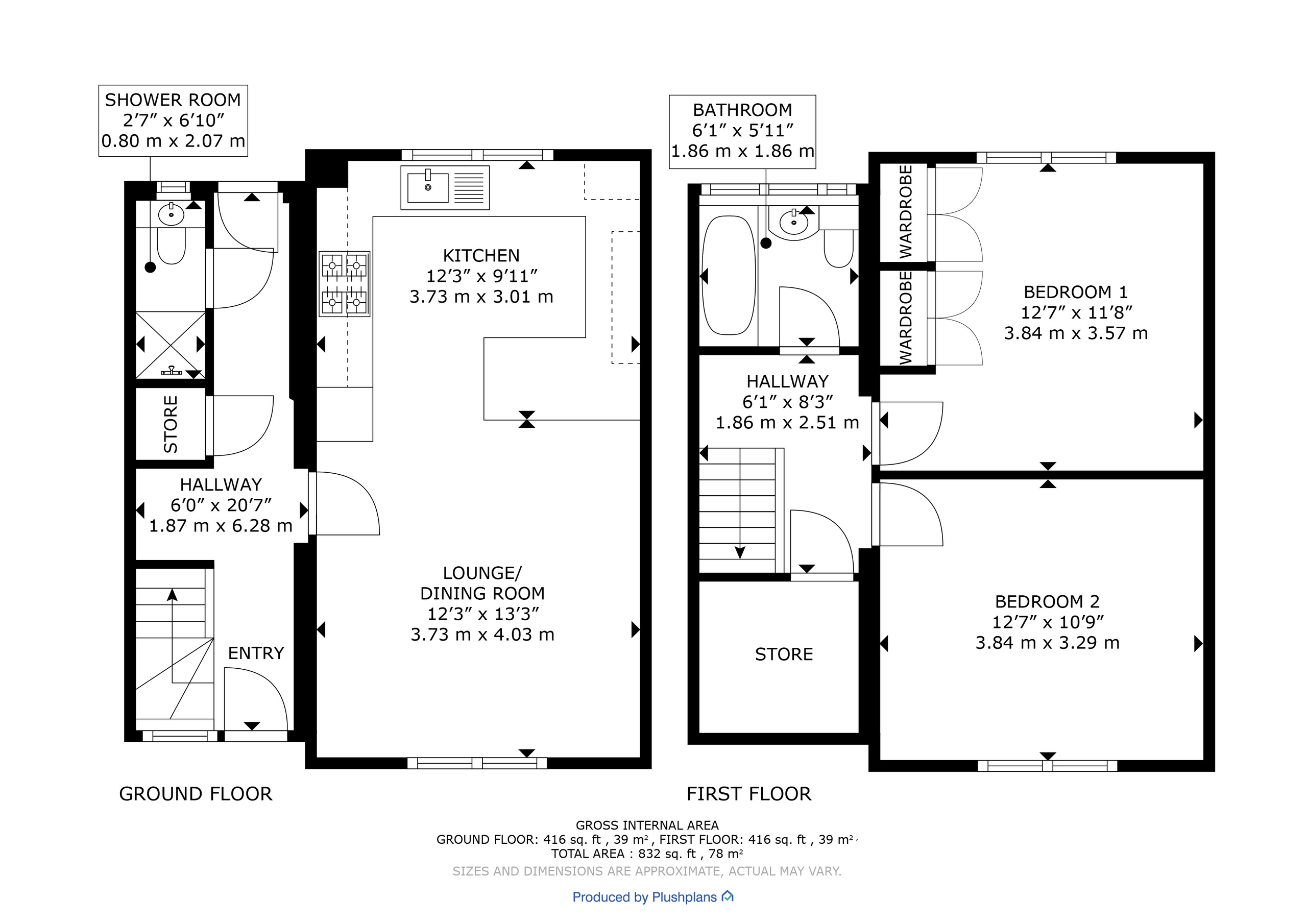 109 Spateston Road, Johnstone floorplan