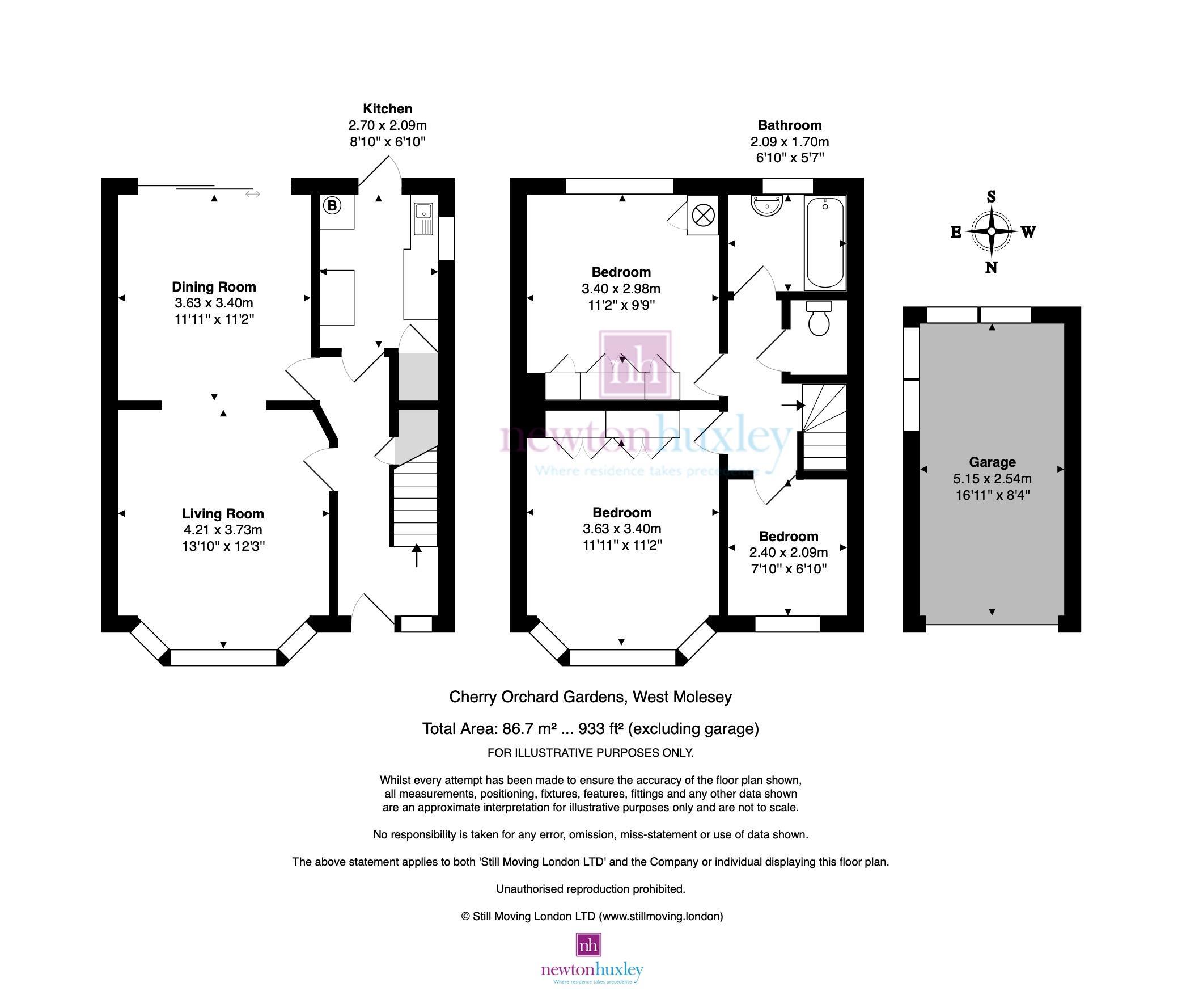 3 Bedrooms  for sale in Cherry Orchard Gardens, West Molesey KT8