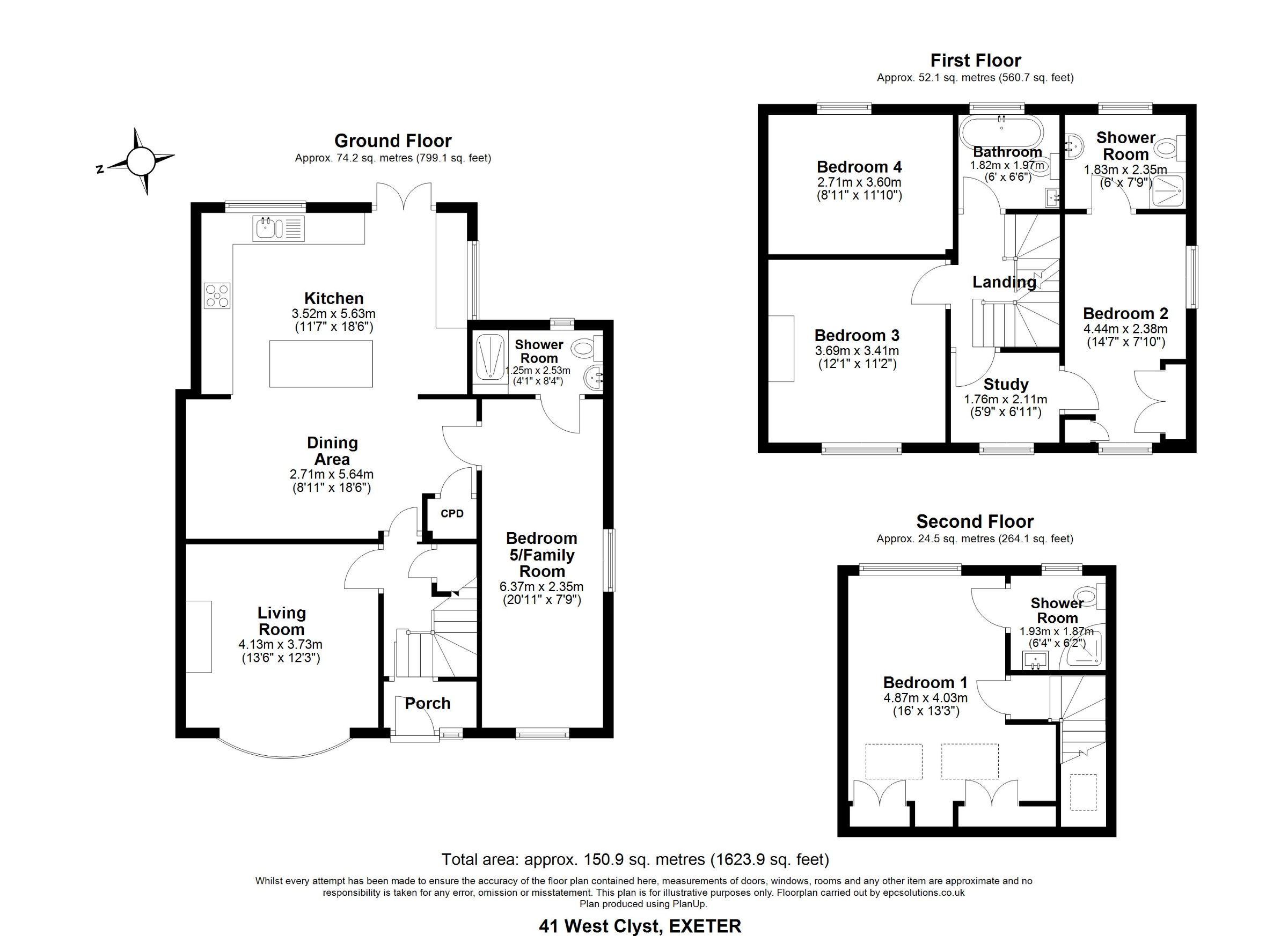 41 West Clyst, Exeter floorplan