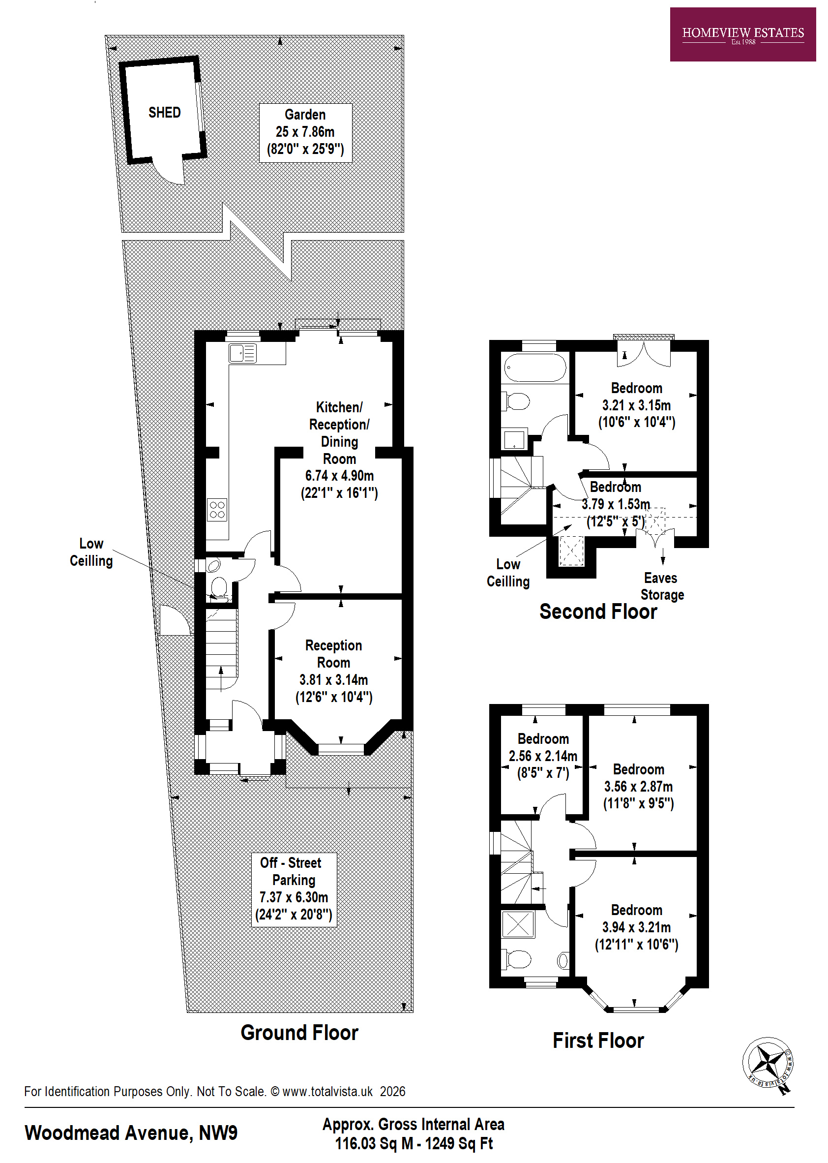44, Woolmead Avenue, London floorplan