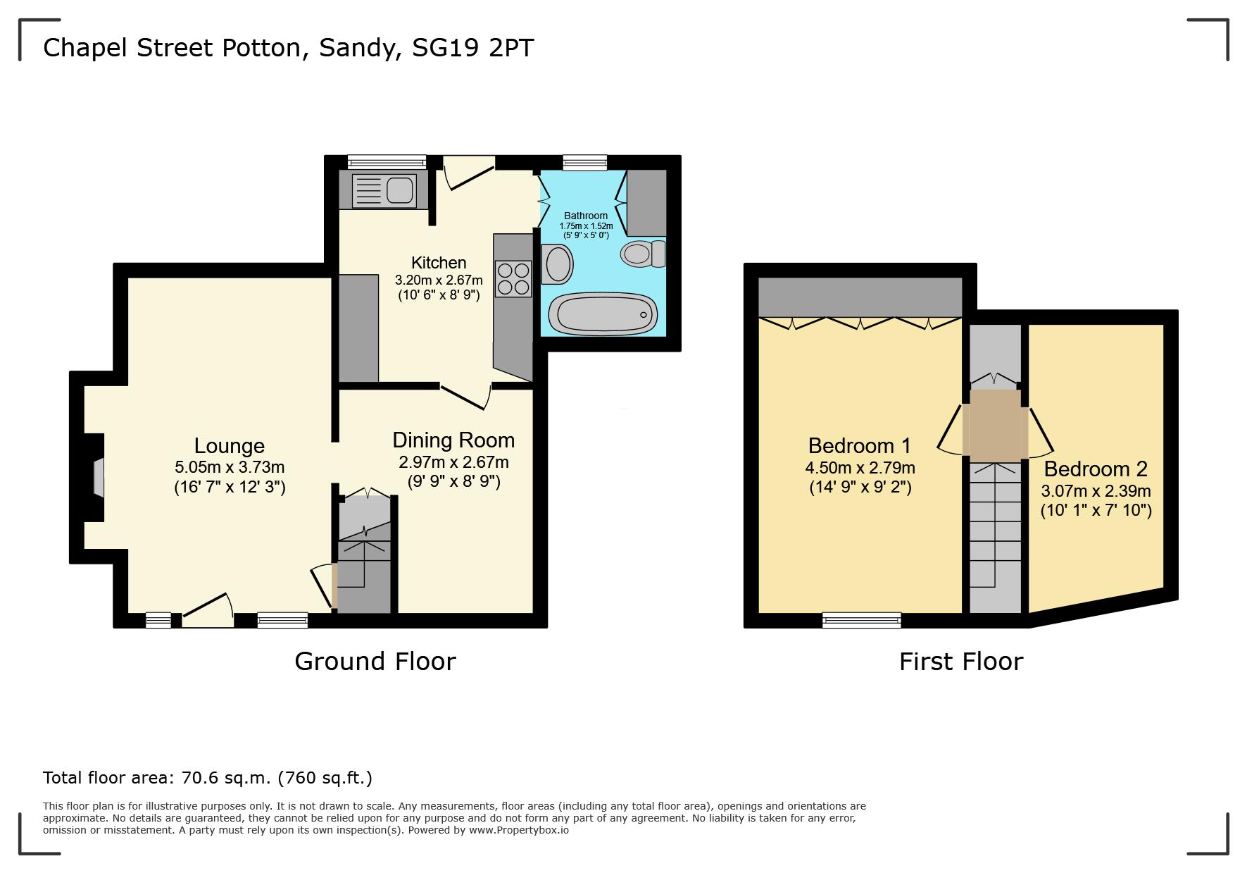 4, Chapel Street, Sandy floorplan