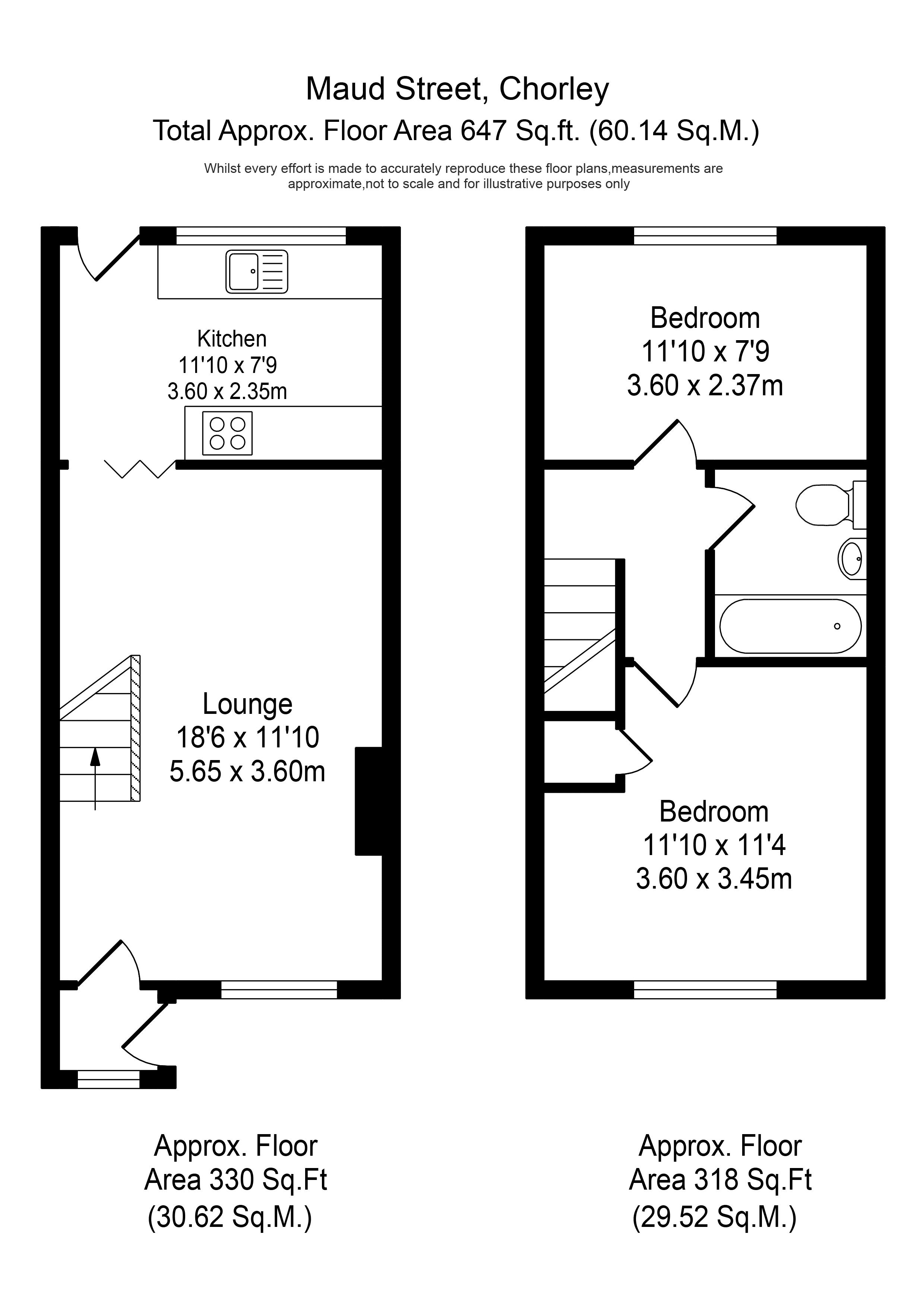 2 Bedrooms Terraced house for sale in Maud Street, Chorley PR7