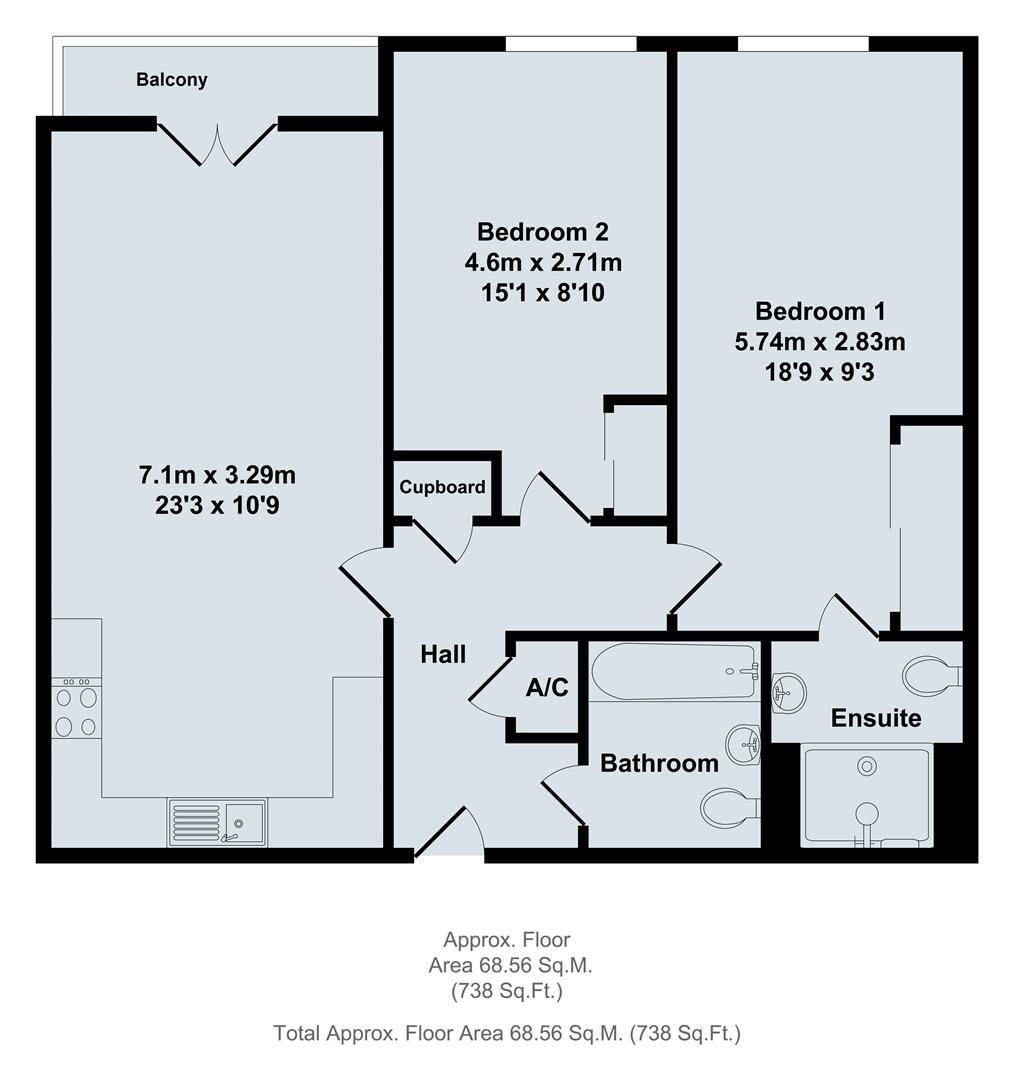66, Leander Way, Oxford floorplan