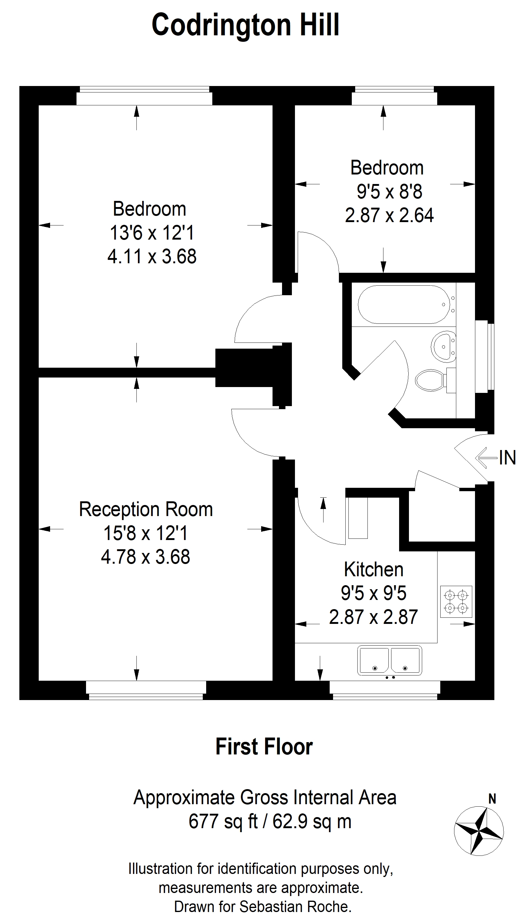 2 Bedrooms Flat to rent in Codrington Hill, London SE23