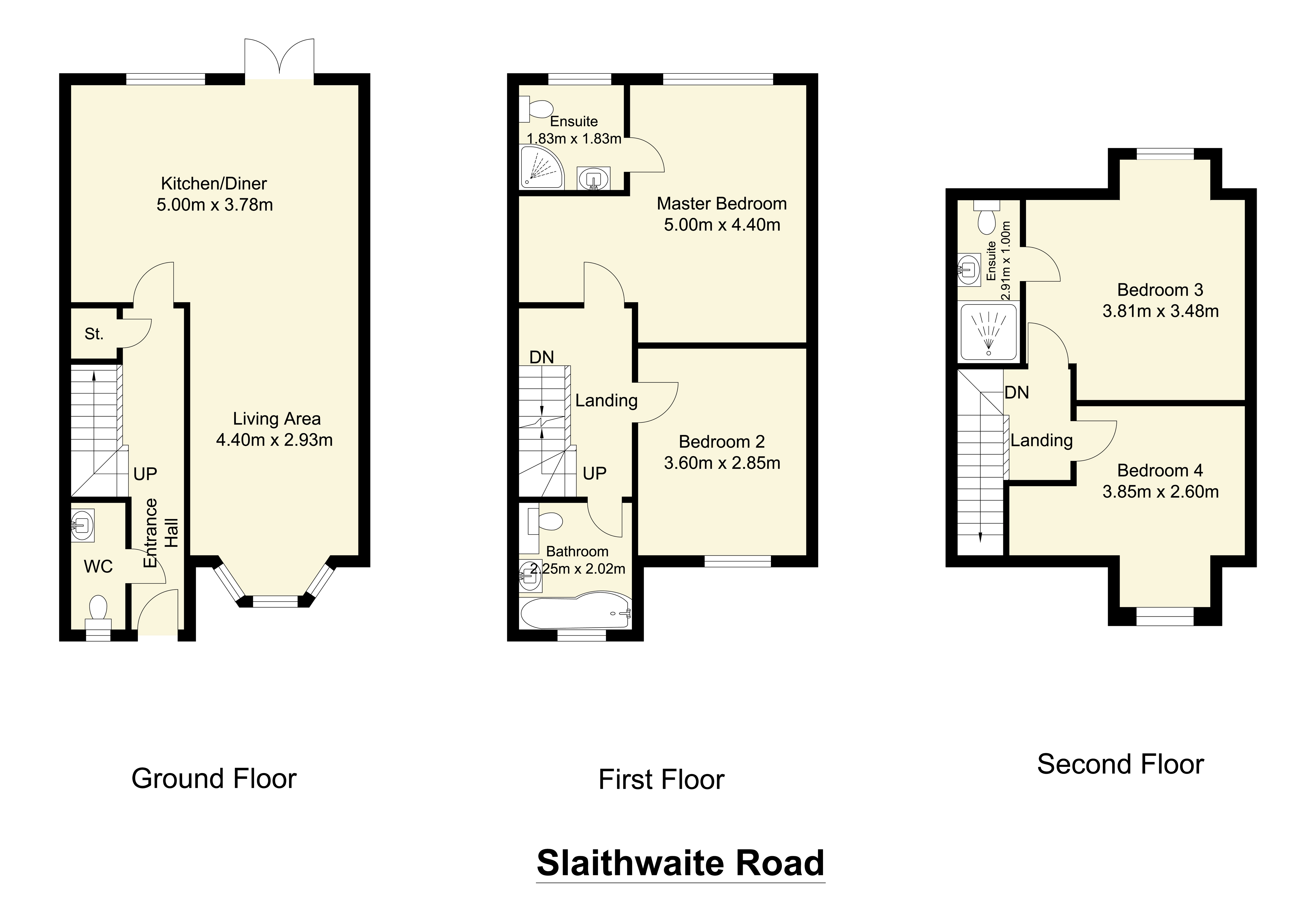 151, Slaithwaite Road, West Yorkshire floorplan