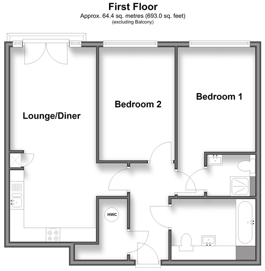 Queensbridge Drive, Ramsgate floorplan
