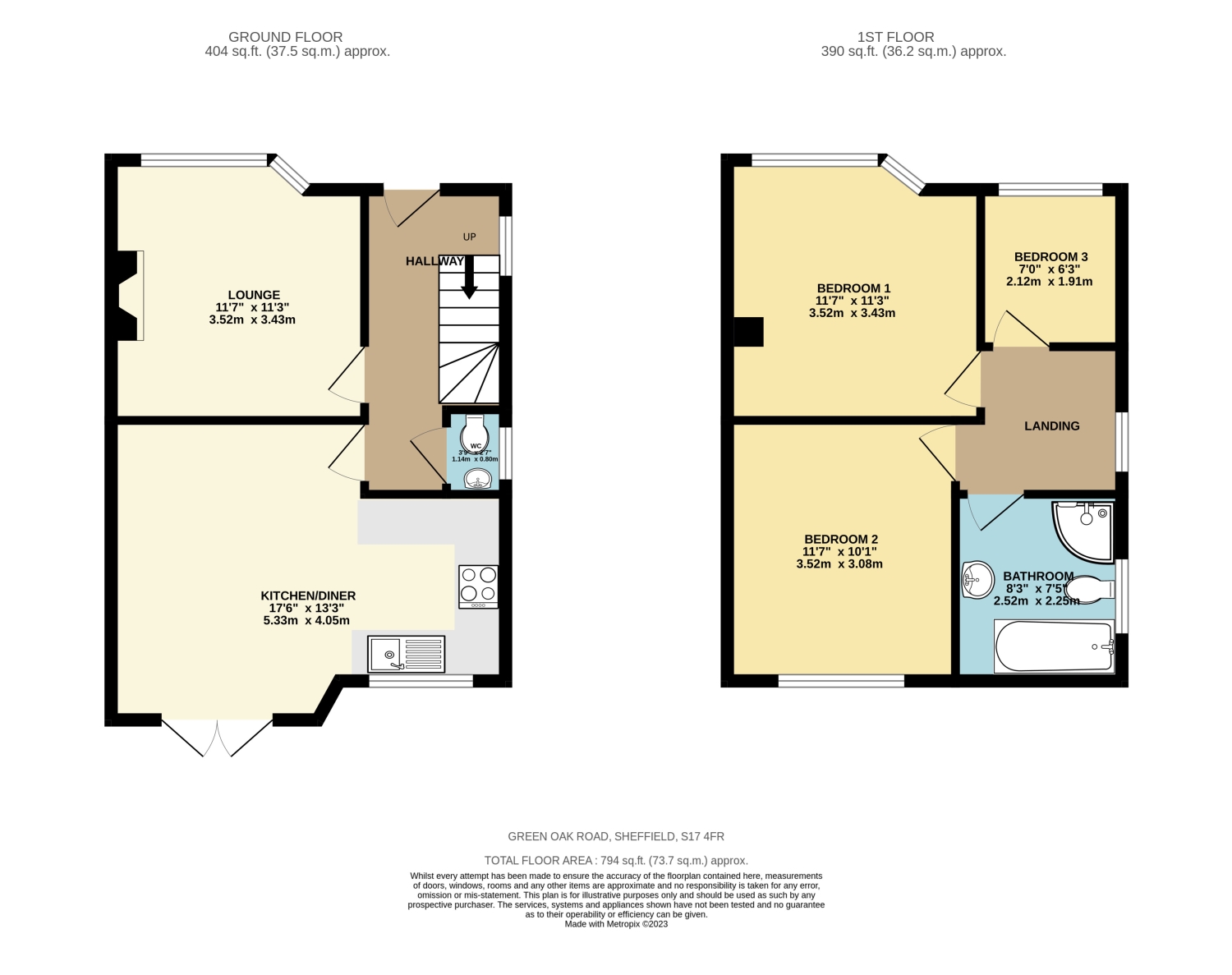 Green Oak Road, Totley S17, 3 bedroom semidetached house for sale