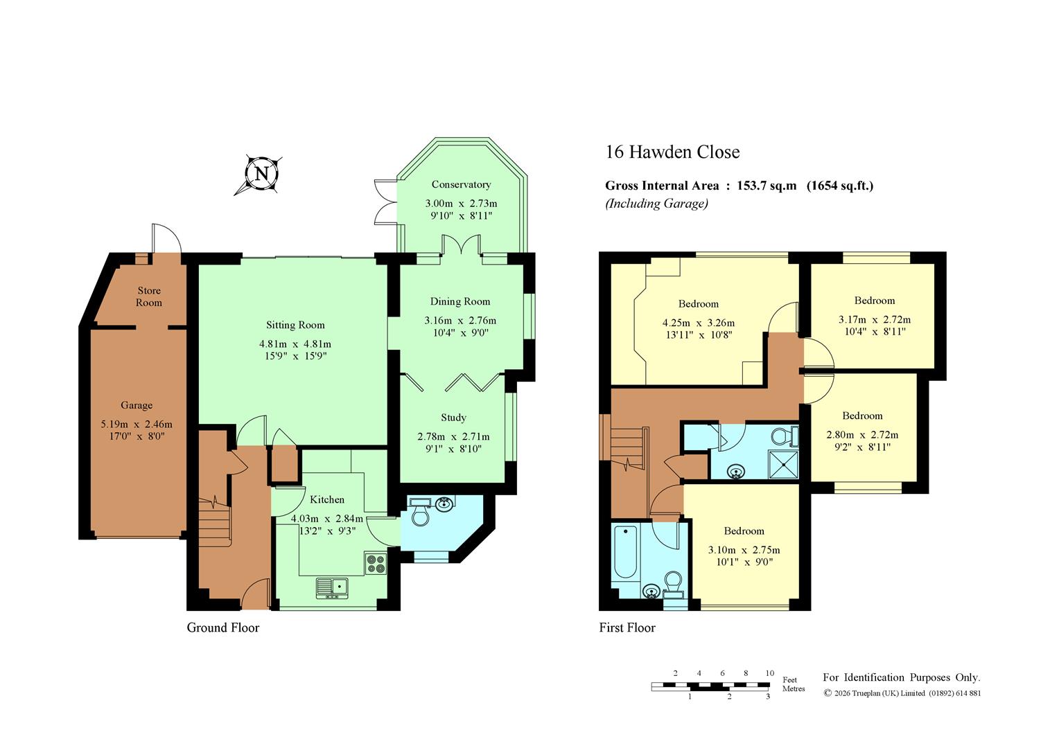 16, Hawden Close, Tonbridge floorplan