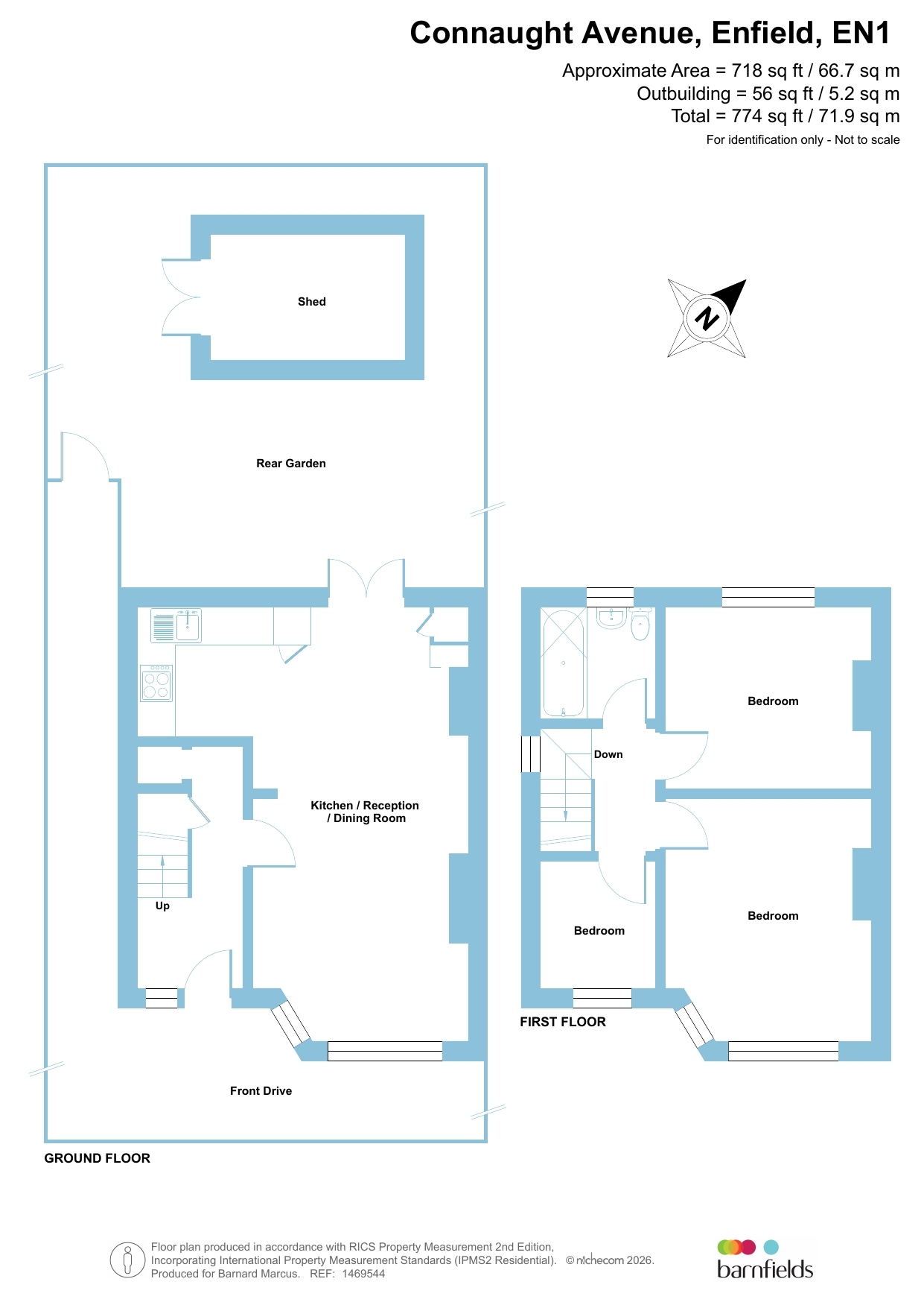 11, Connaught Avenue, Enfield floorplan
