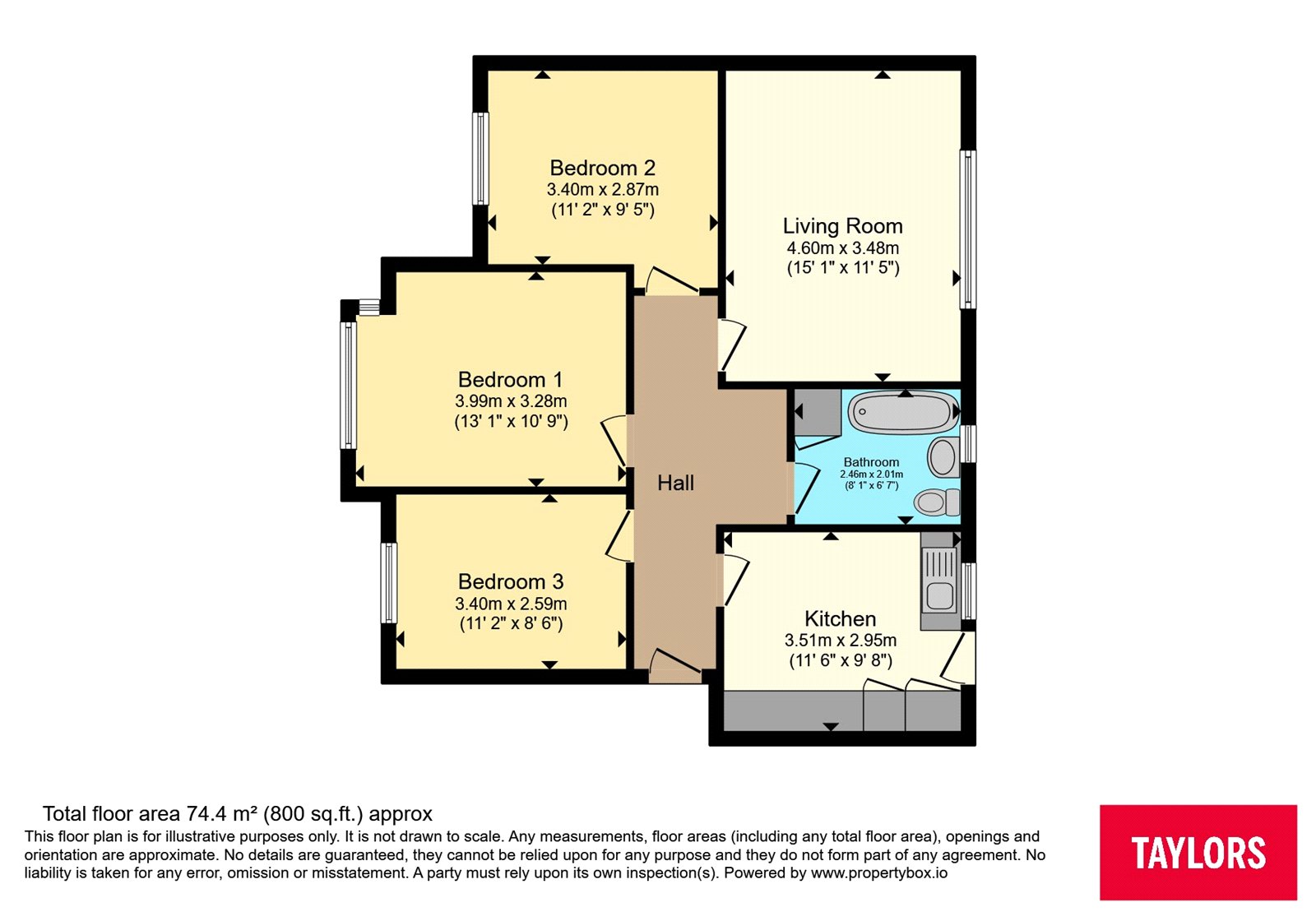 1 Meadway Court,, West Street, Bedfordshire floorplan