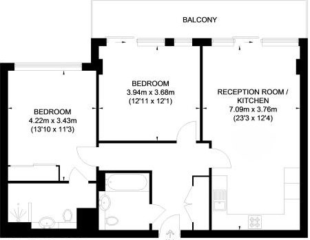 2 Bedrooms Flat to rent in Henry Macaulay Avenue, Kingston Upon Thames KT2