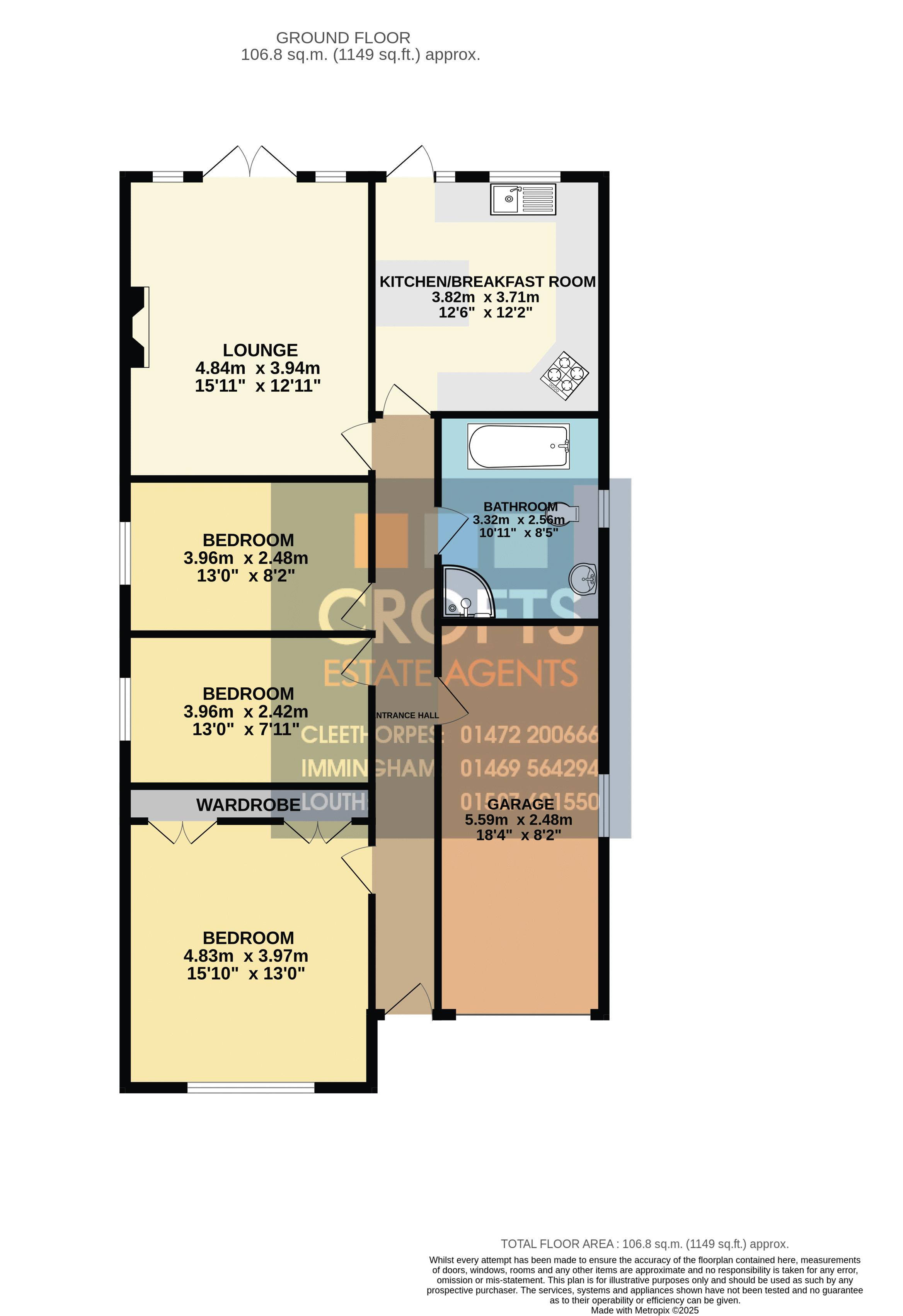 88a, Clifton Road, Grimsby floorplan