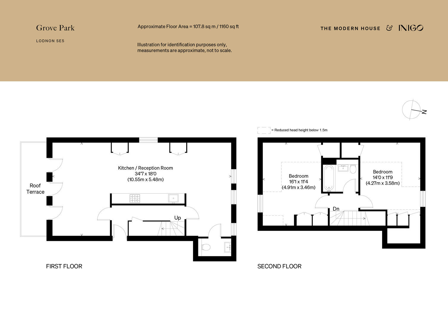 Flat 6, 18, Grove Park, London floorplan