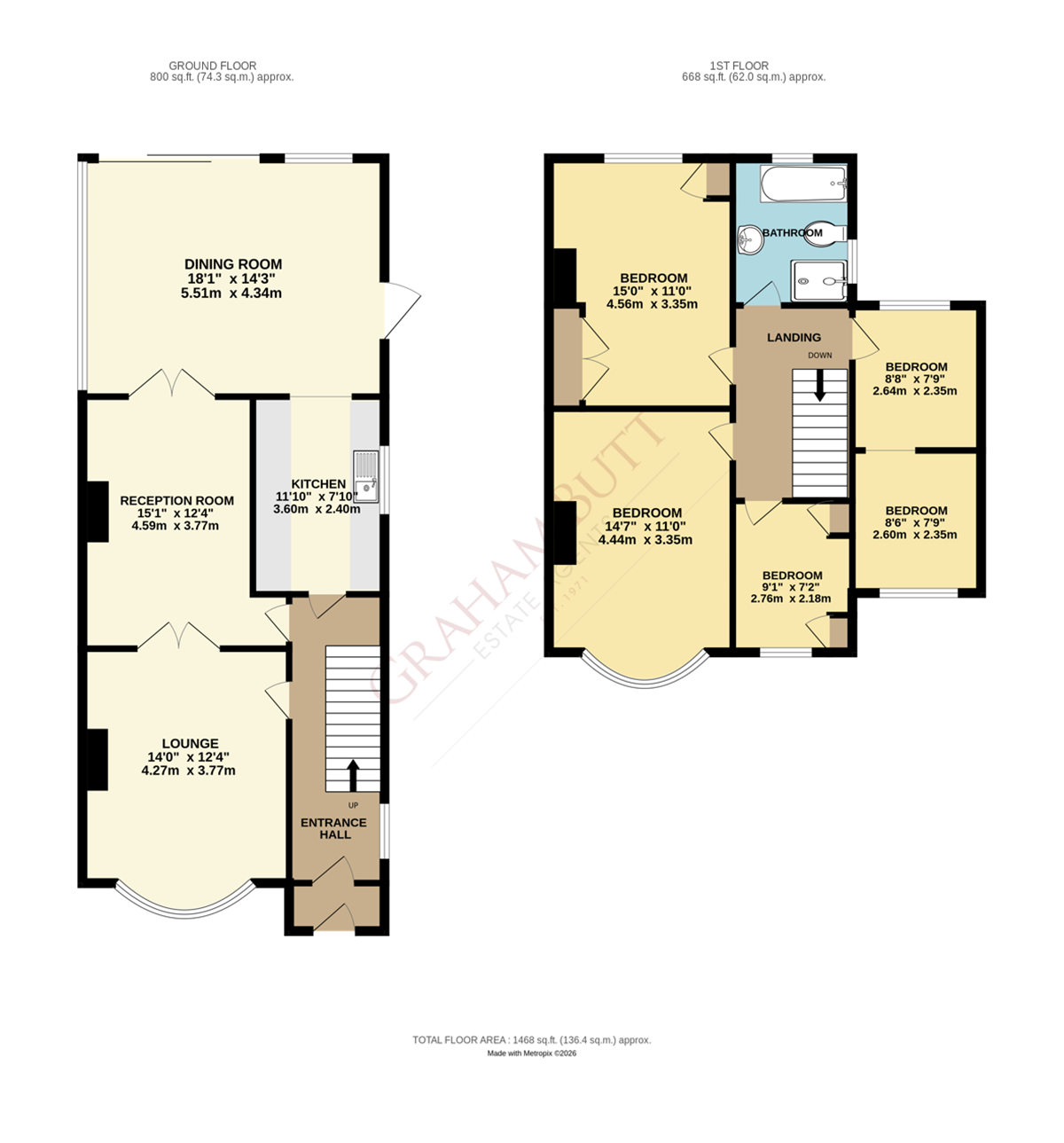 14, Cornwall Road, West Sussex floorplan