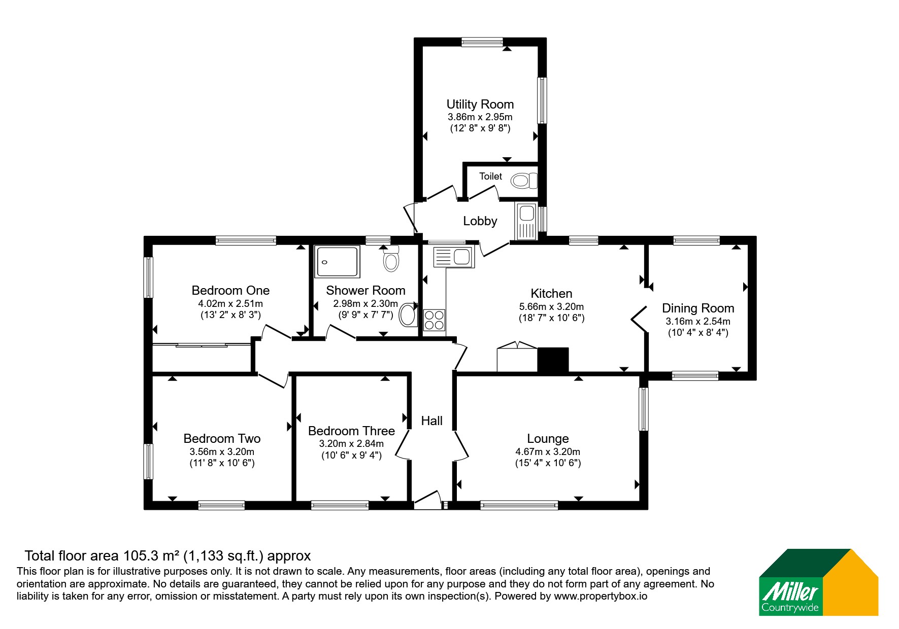 2, Vivian Road, Cornwall floorplan