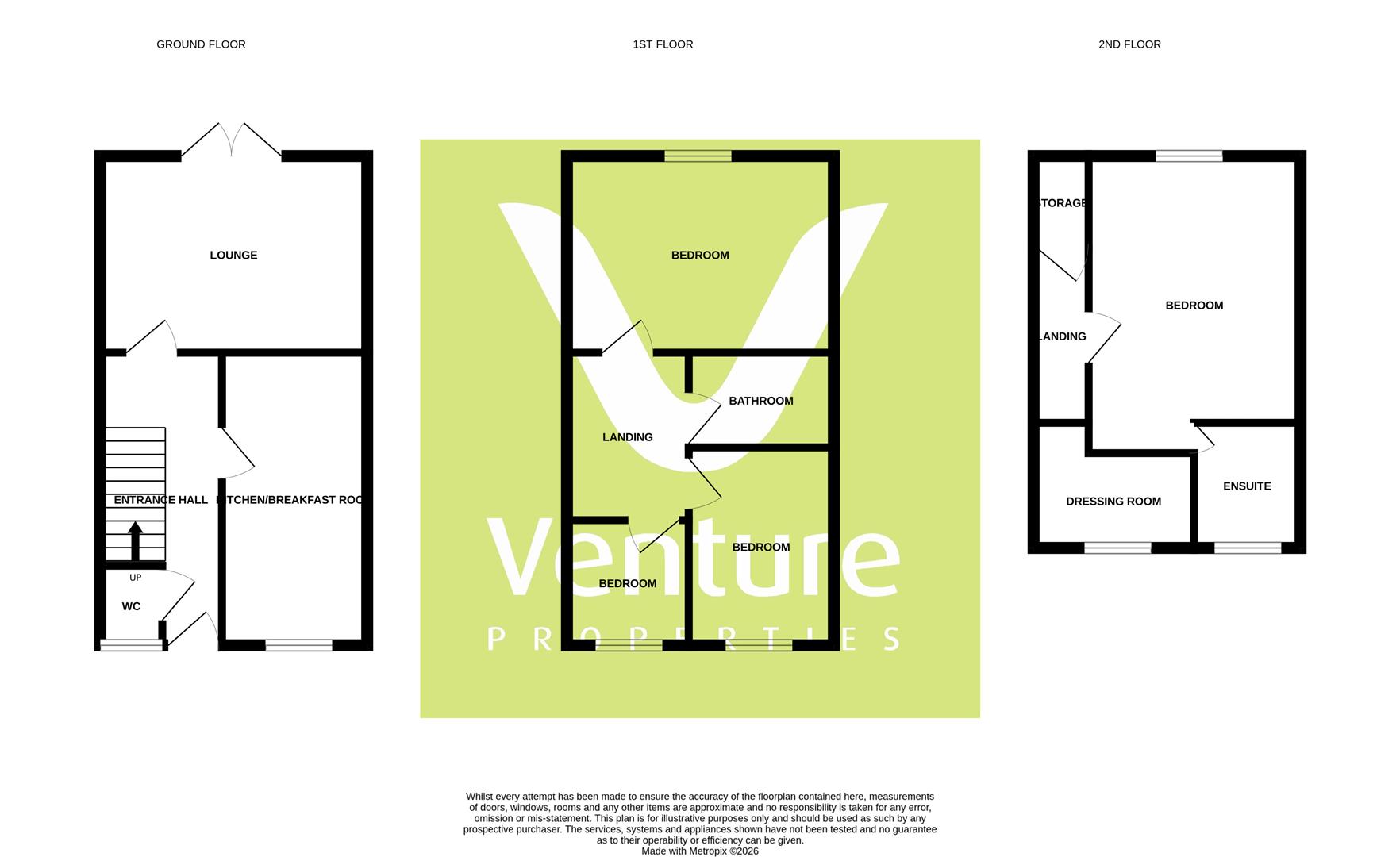 140, Highfield Rise, Chester Le Street floorplan