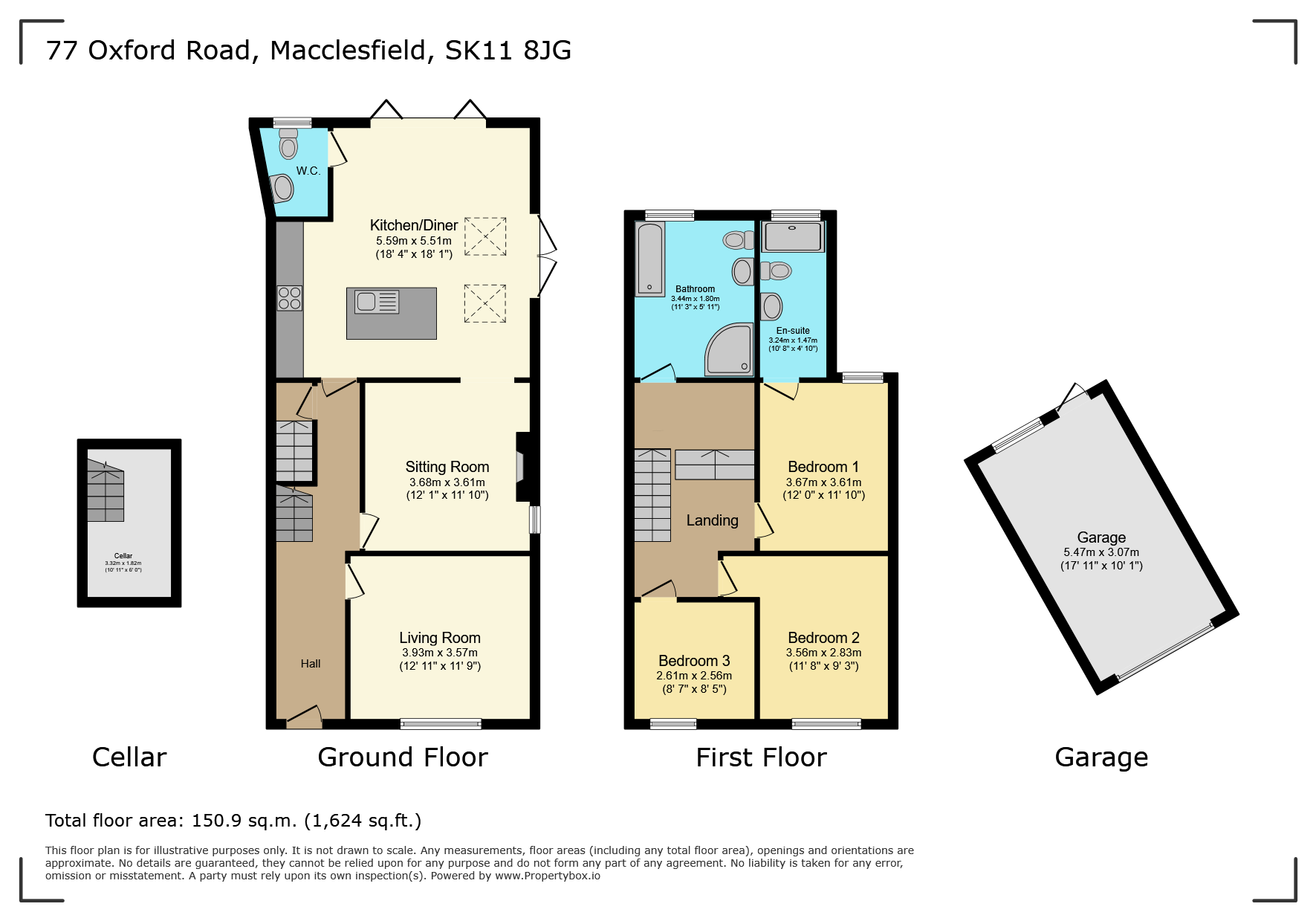 77, Oxford Road, Cheshire floorplan