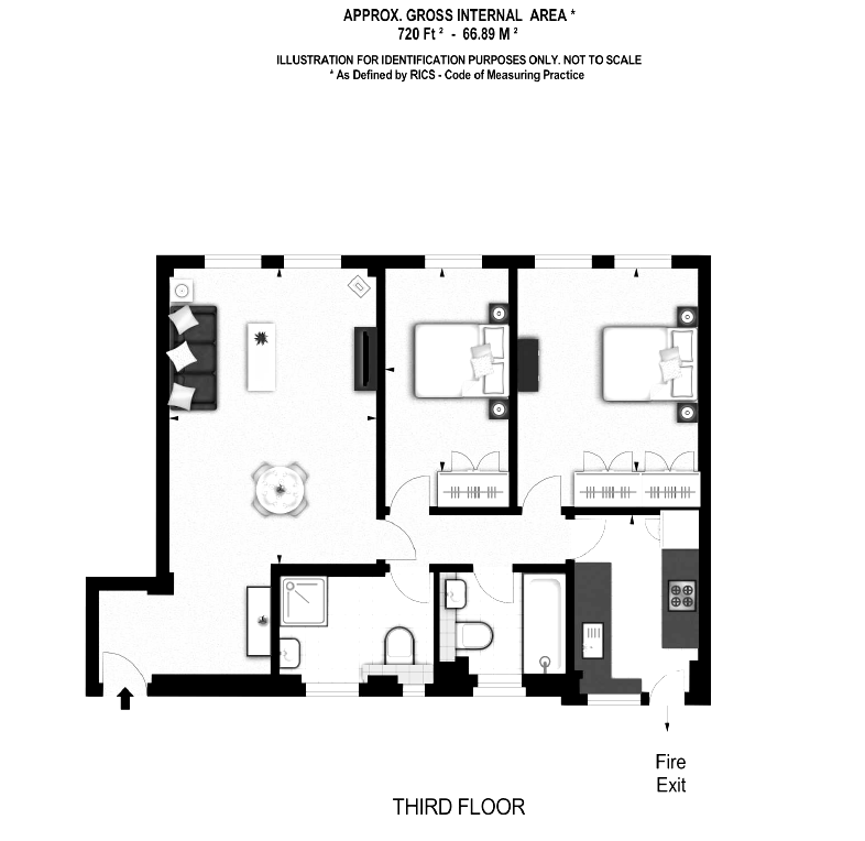 2 Bedrooms Flat to rent in Fulham Road, London SW3