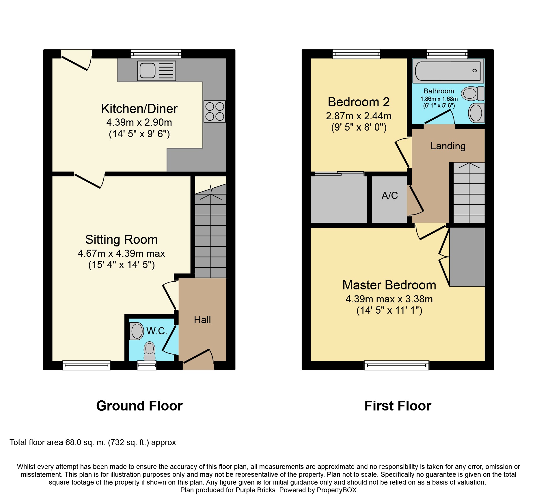 2 Bedrooms Semi-detached house for sale in The Glebe, Clapham MK41