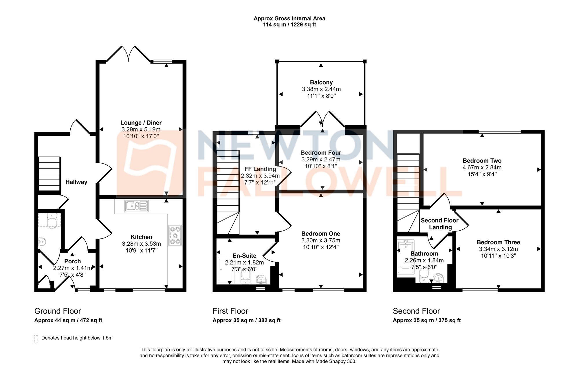 16 Ketley Park Road, Telford floorplan