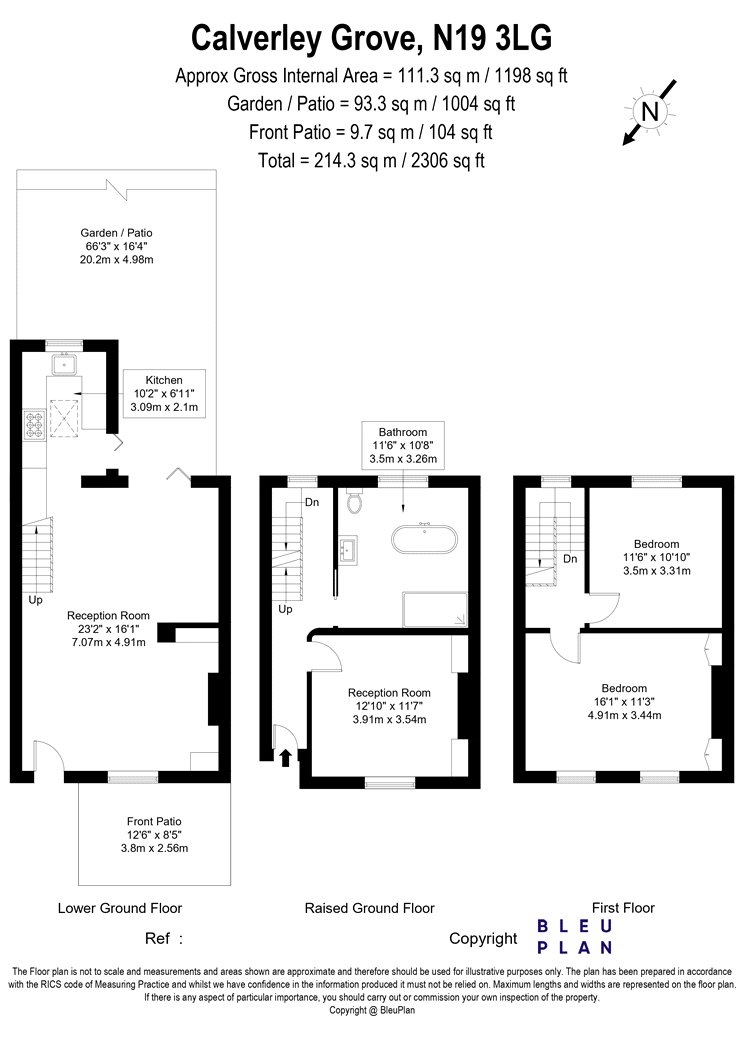16, Calverley Grove, London floorplan