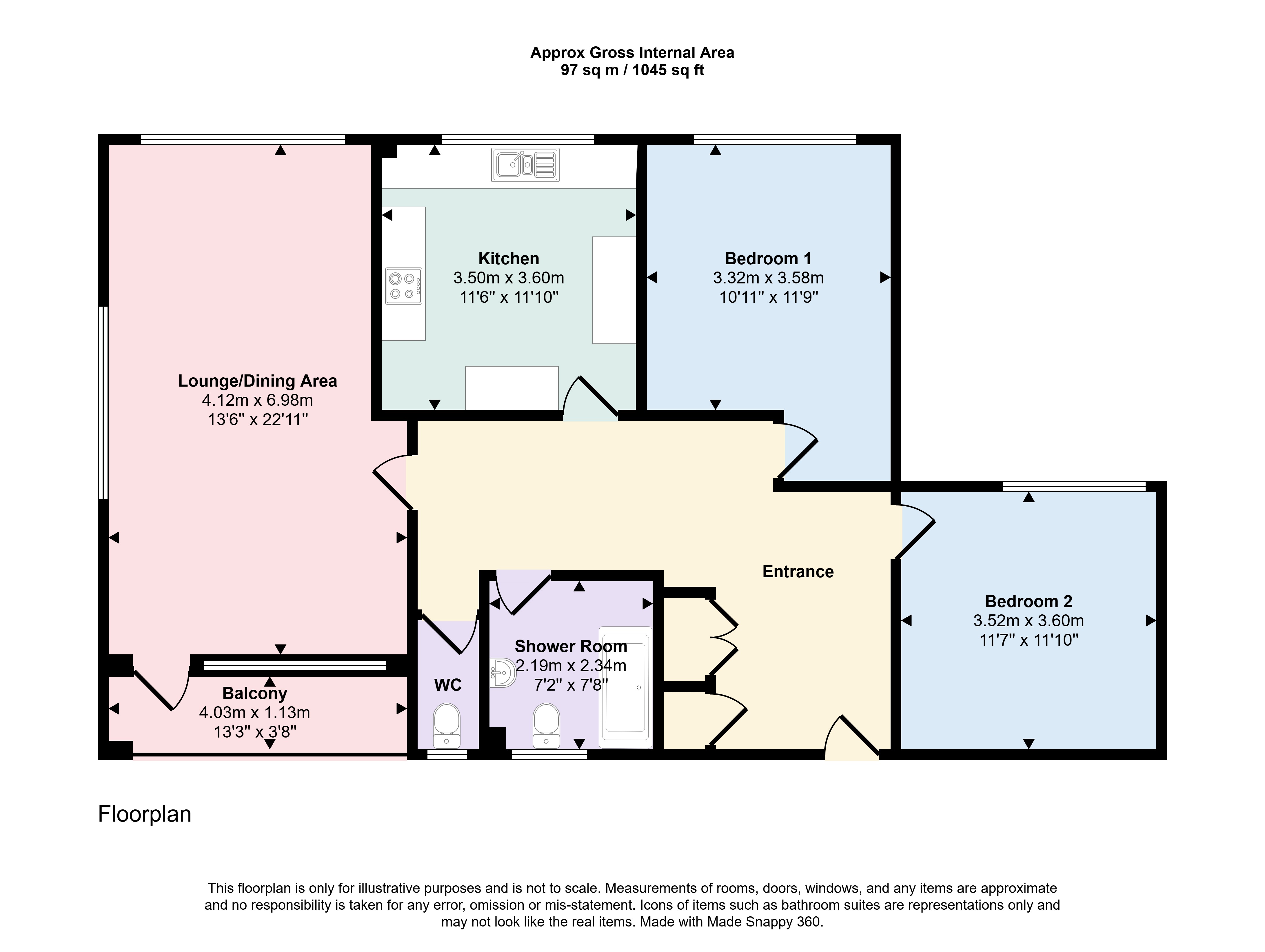 1 St Peters Court,, Pascoe Close, Dorset floorplan