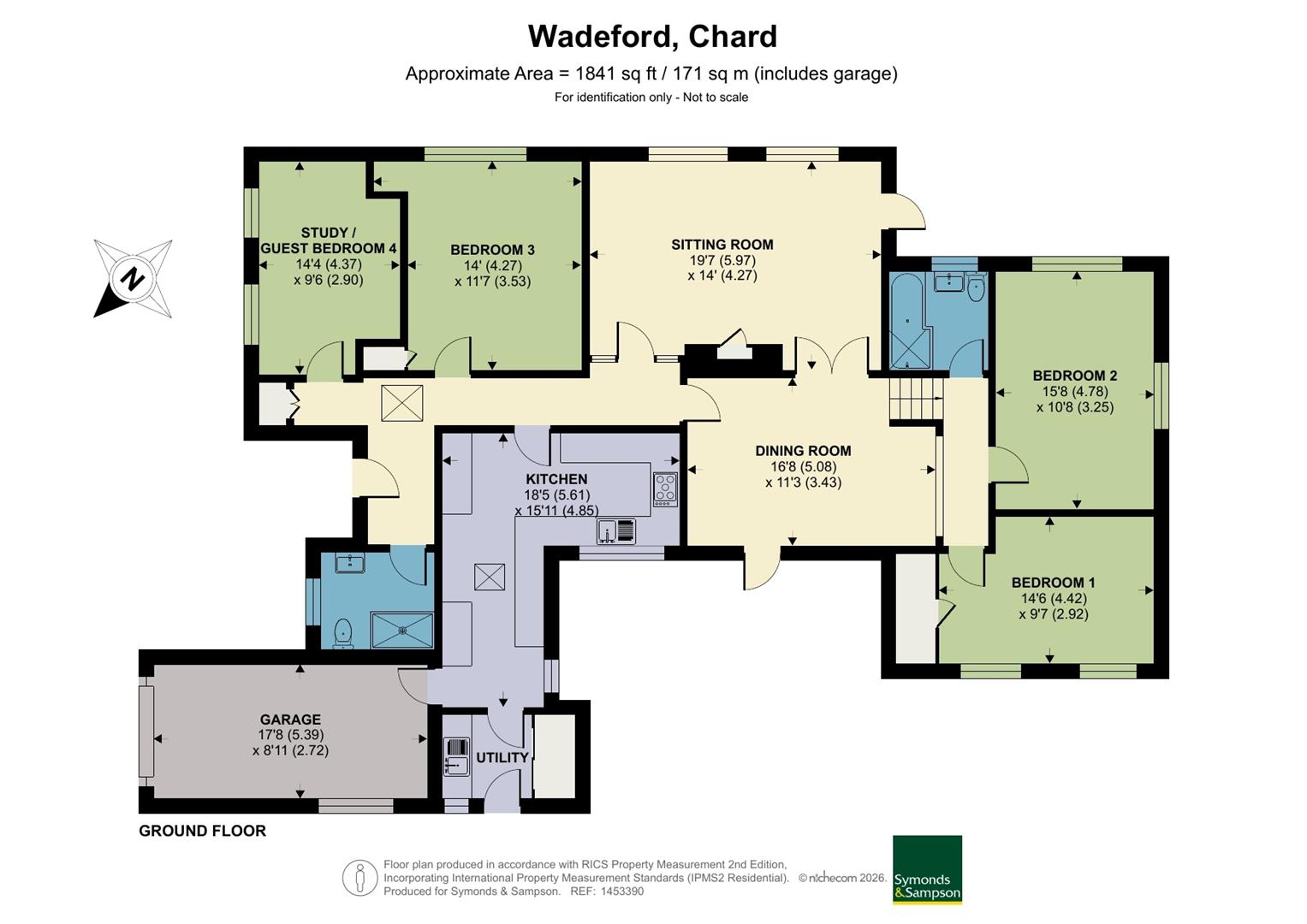 Blue Cedars, Clayhanger Lane, Chard floorplan
