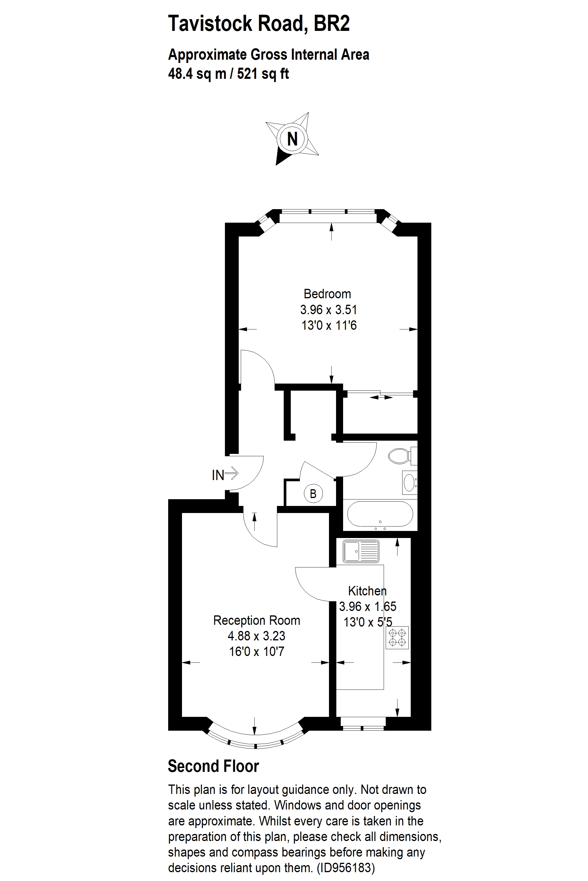 Tavistock Road, Bromley BR2, 1 bedroom flat for sale 64411884
