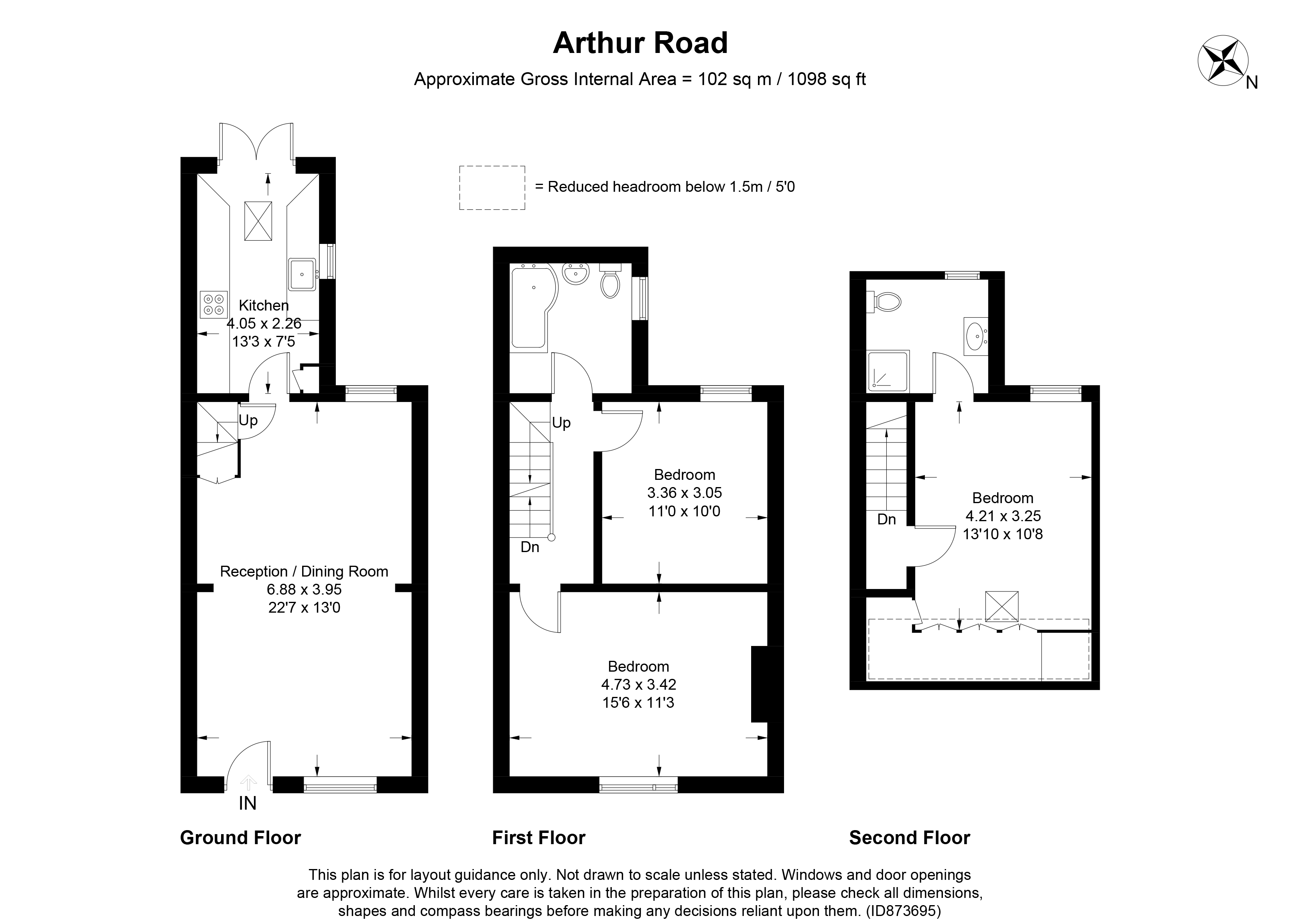 Arthur Road, St. Albans, Hertfordshire AL1, 3 bedroom terraced house