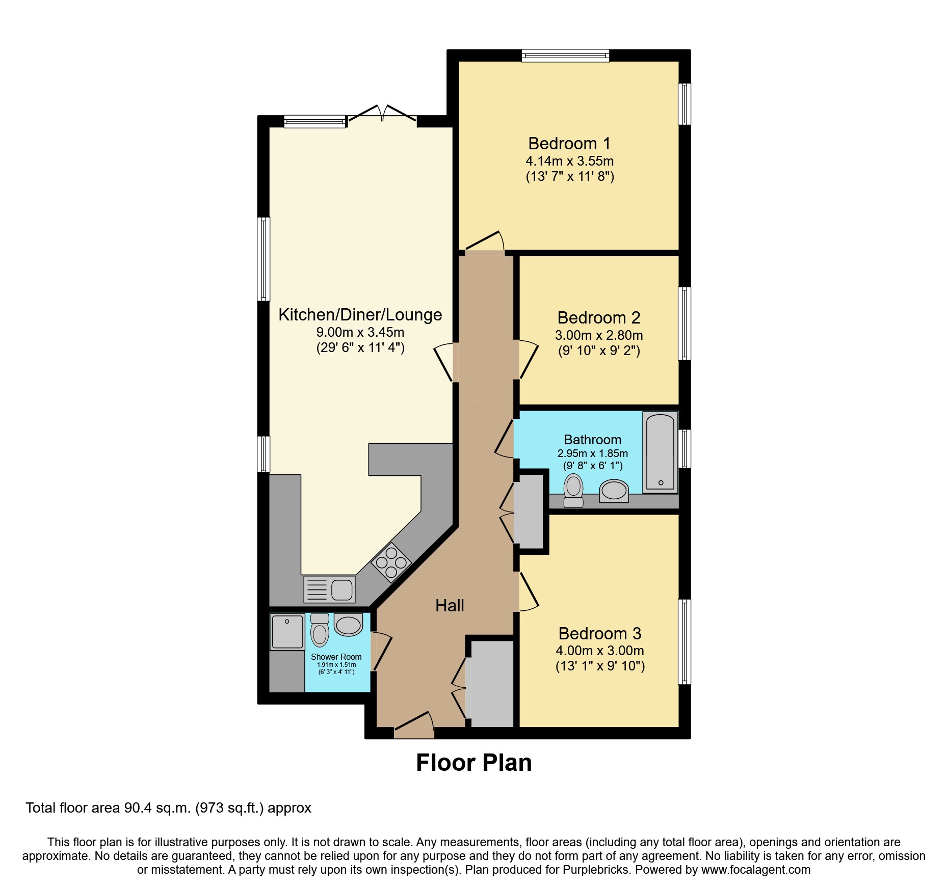 Flat G02/Ladybird Apartments, 76 Eltham Road, London floorplan