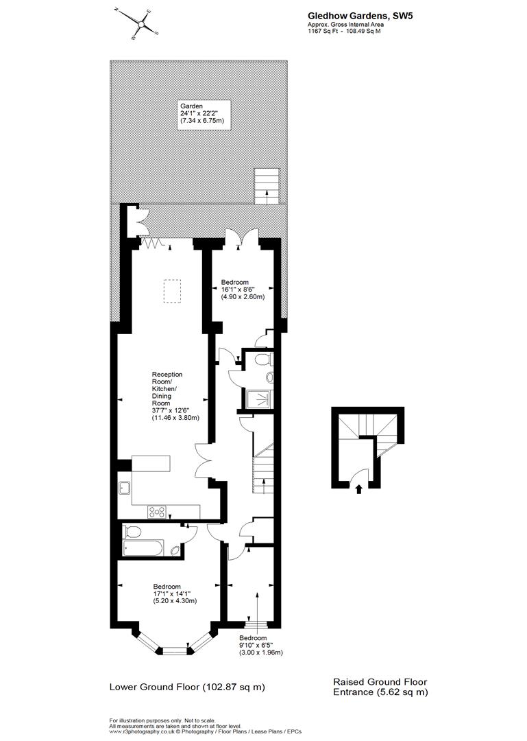 28 (Flat 6), Gledhow Gardens, London floorplan