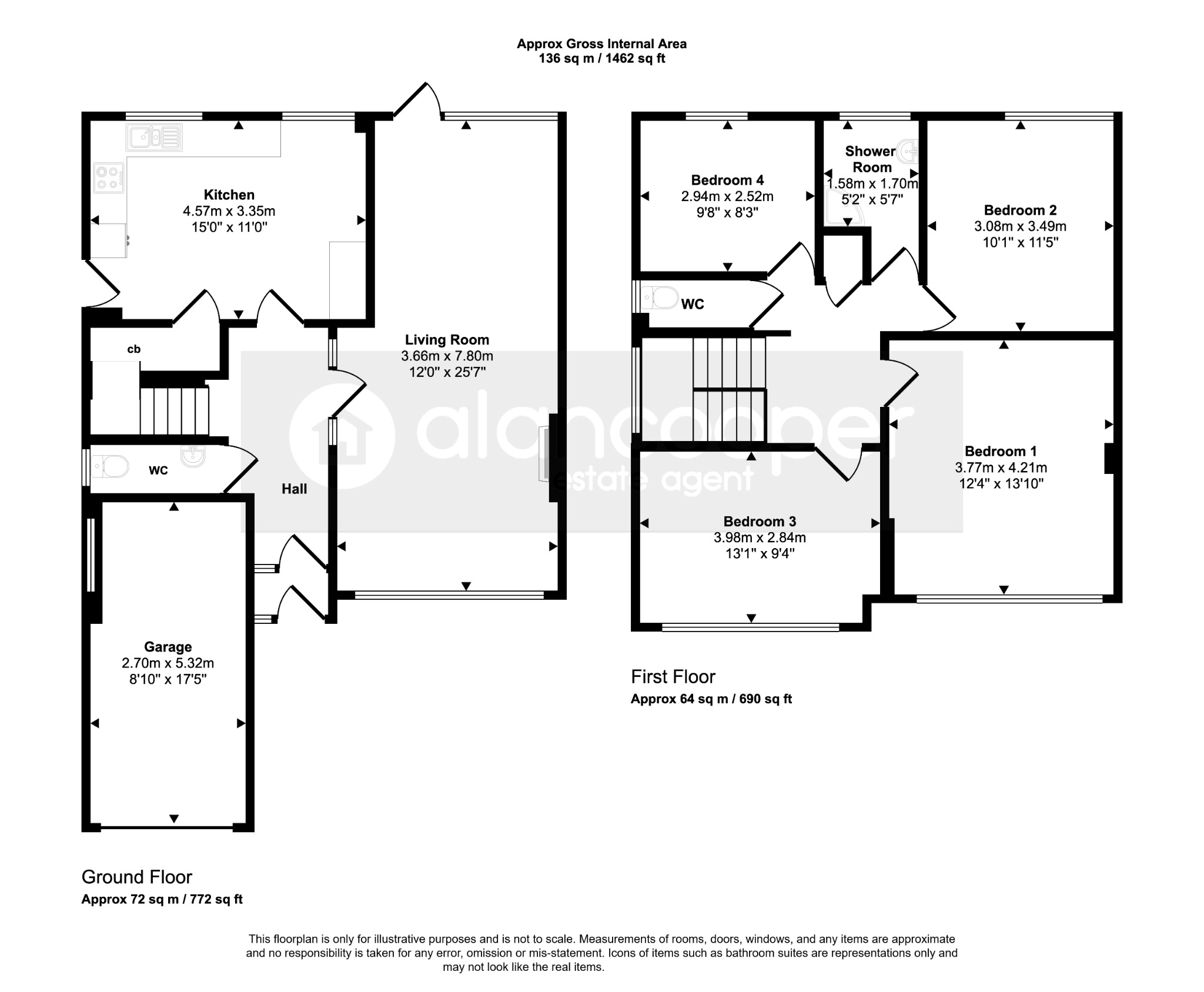 28 Barne Close, Nuneaton, Warwickshire floorplan