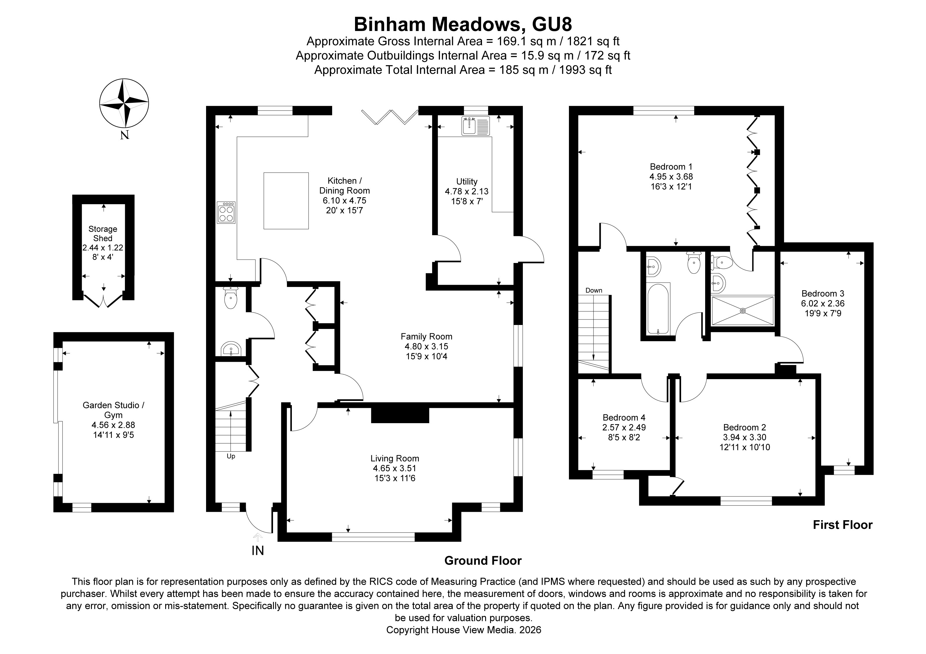 5, Binhams Meadow, Godalming floorplan