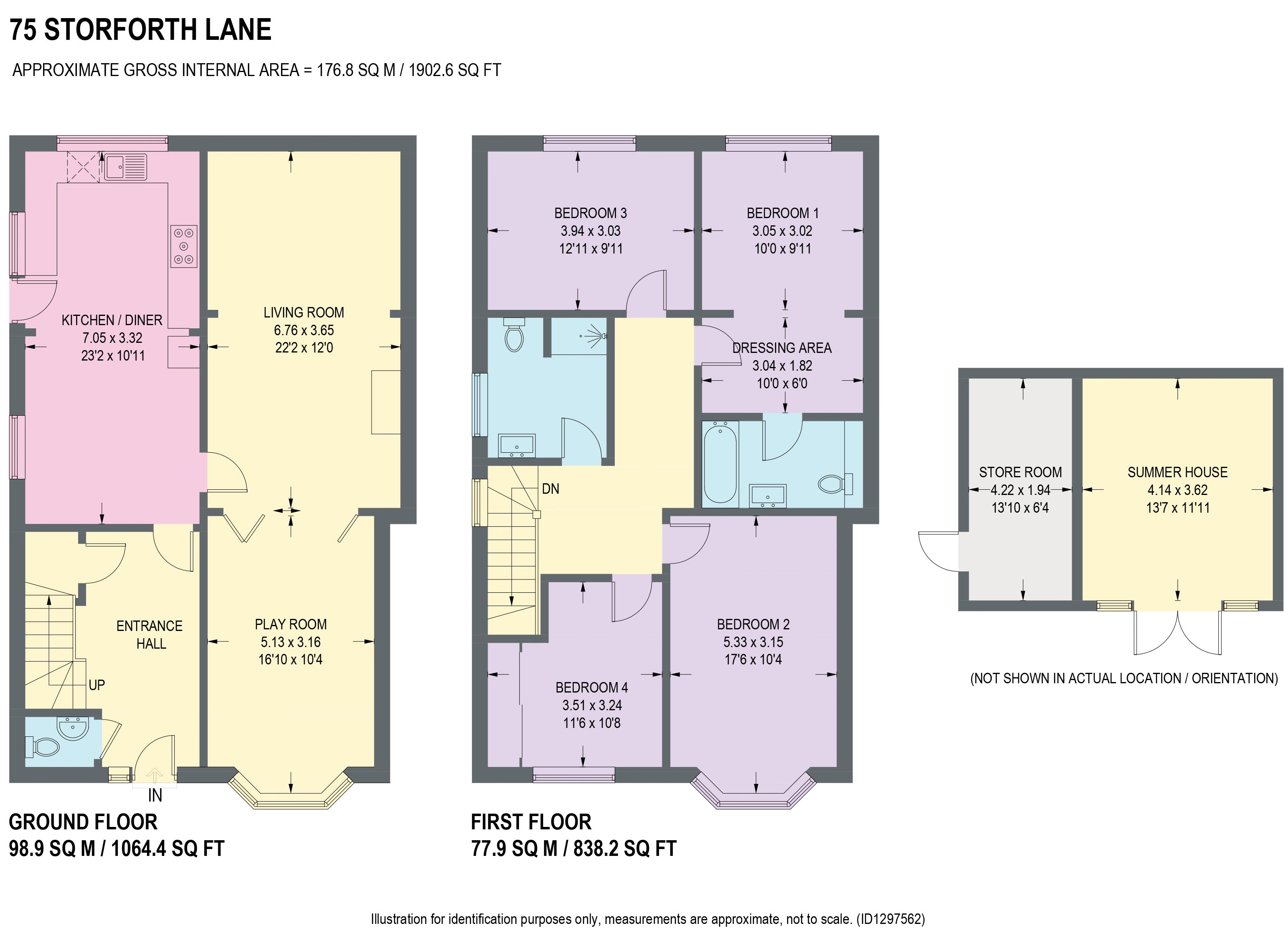75, Storforth Lane, Chesterfield floorplan