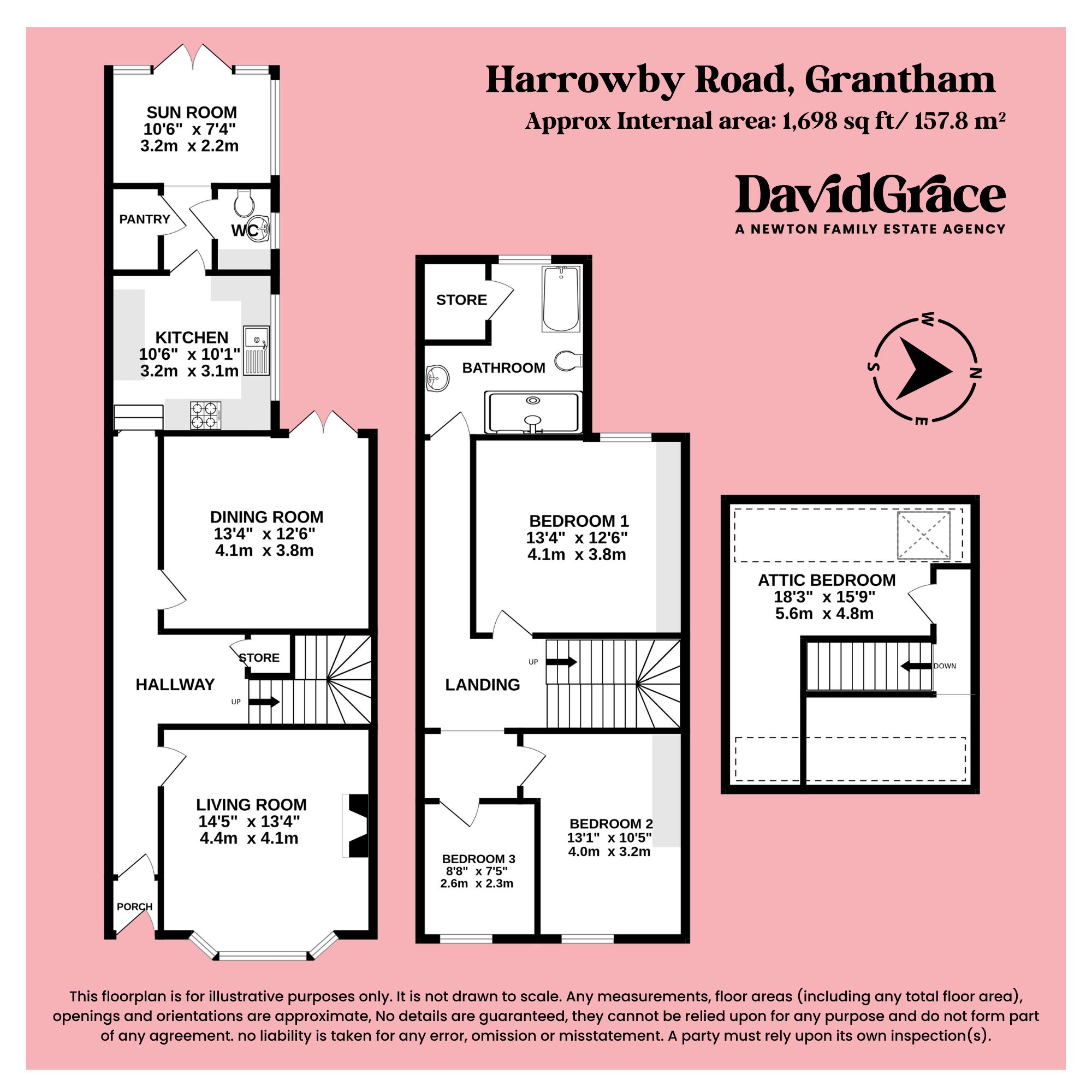 94 Harrowby Road, Grantham floorplan