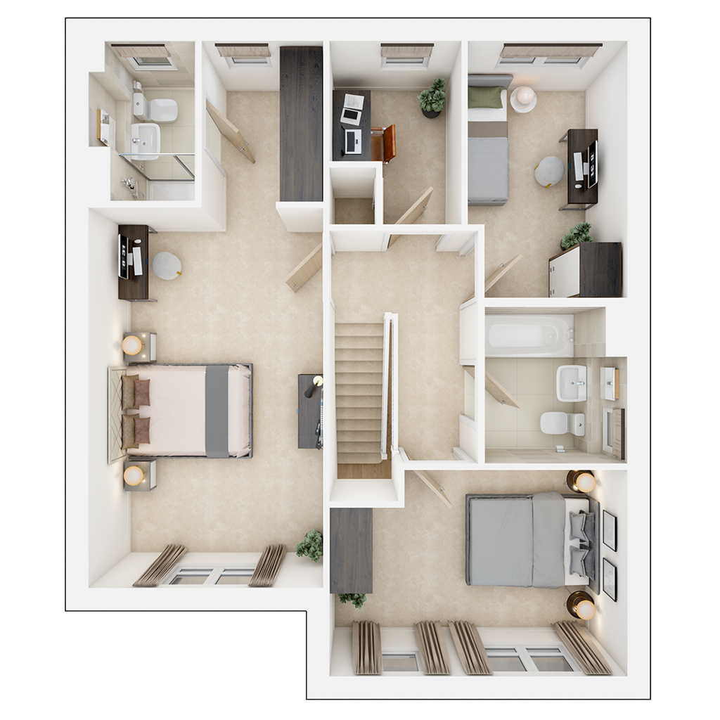 The Byrneham - Plot 45, Squires Cross, Squires Road, Stretton-On-Dunsmore floorplan