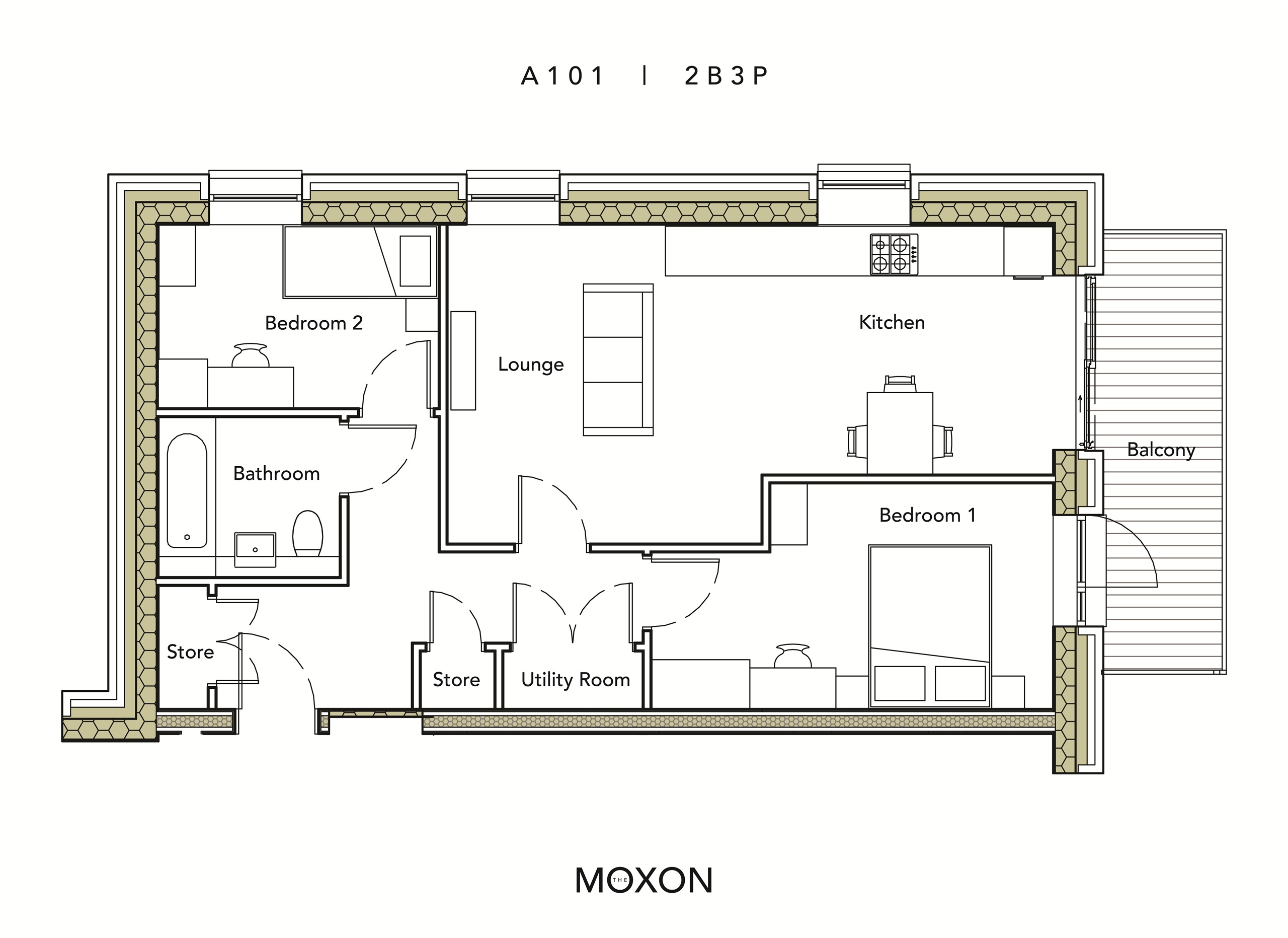 Plot A101, The Moxon, 49, The Moxon, Moxon Street, Barnet floorplan