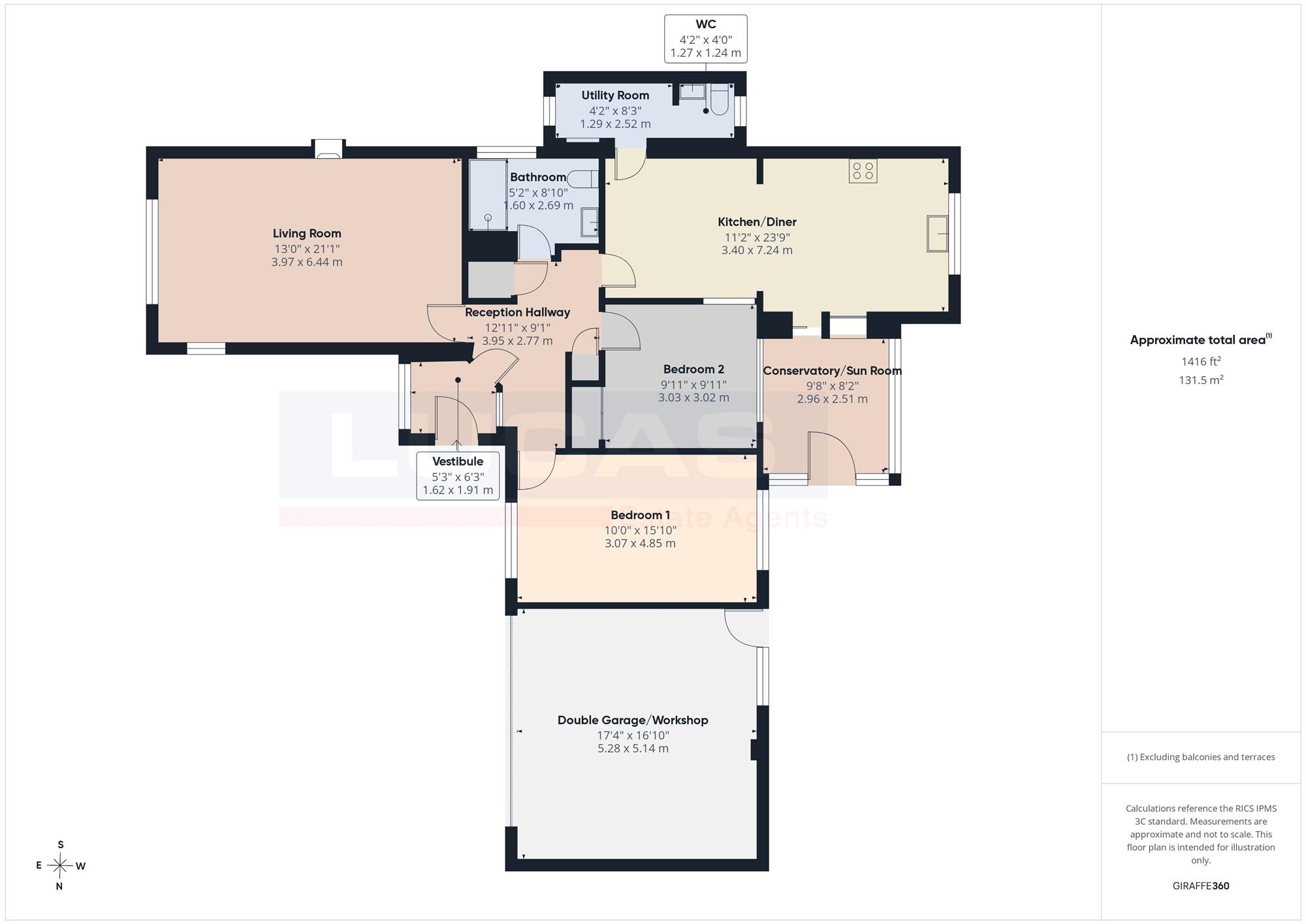 15, Garth Drive, Gaerwen floorplan