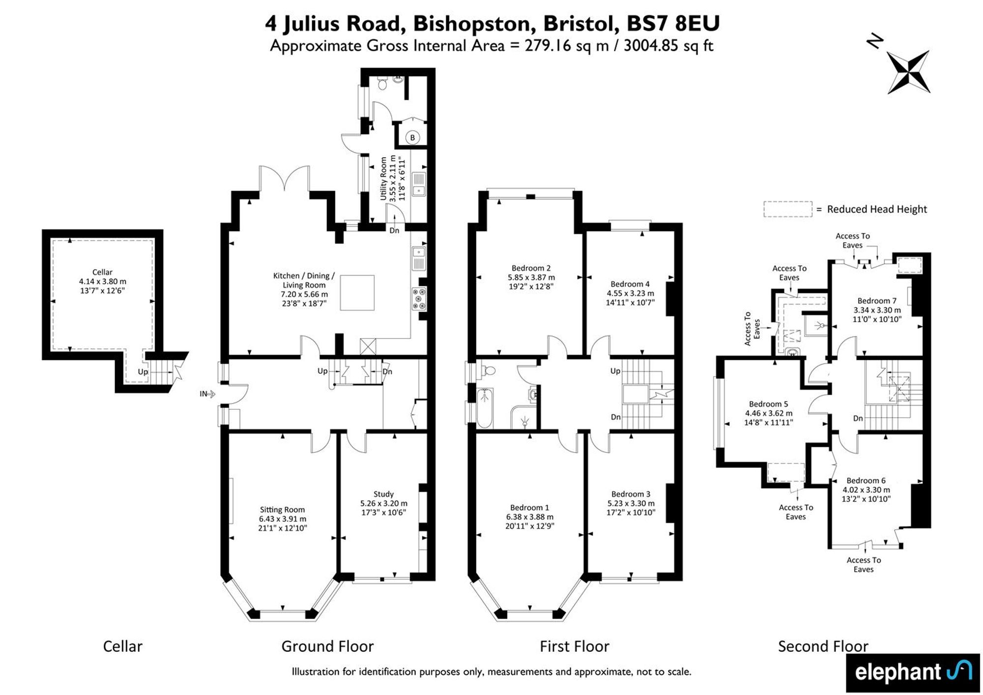 4 Julius Road, Bristol floorplan