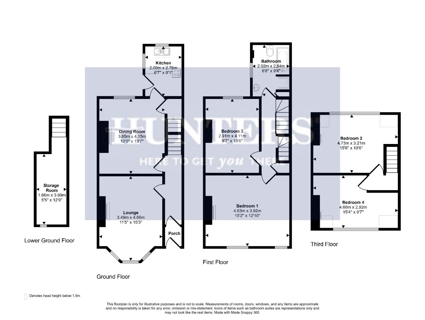 14, Hall Road, Bradford floorplan