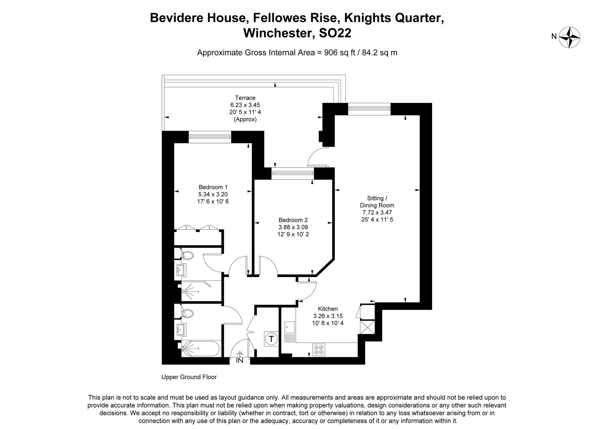 1 Bedivere House Fellowes Rise, Winchester floorplan