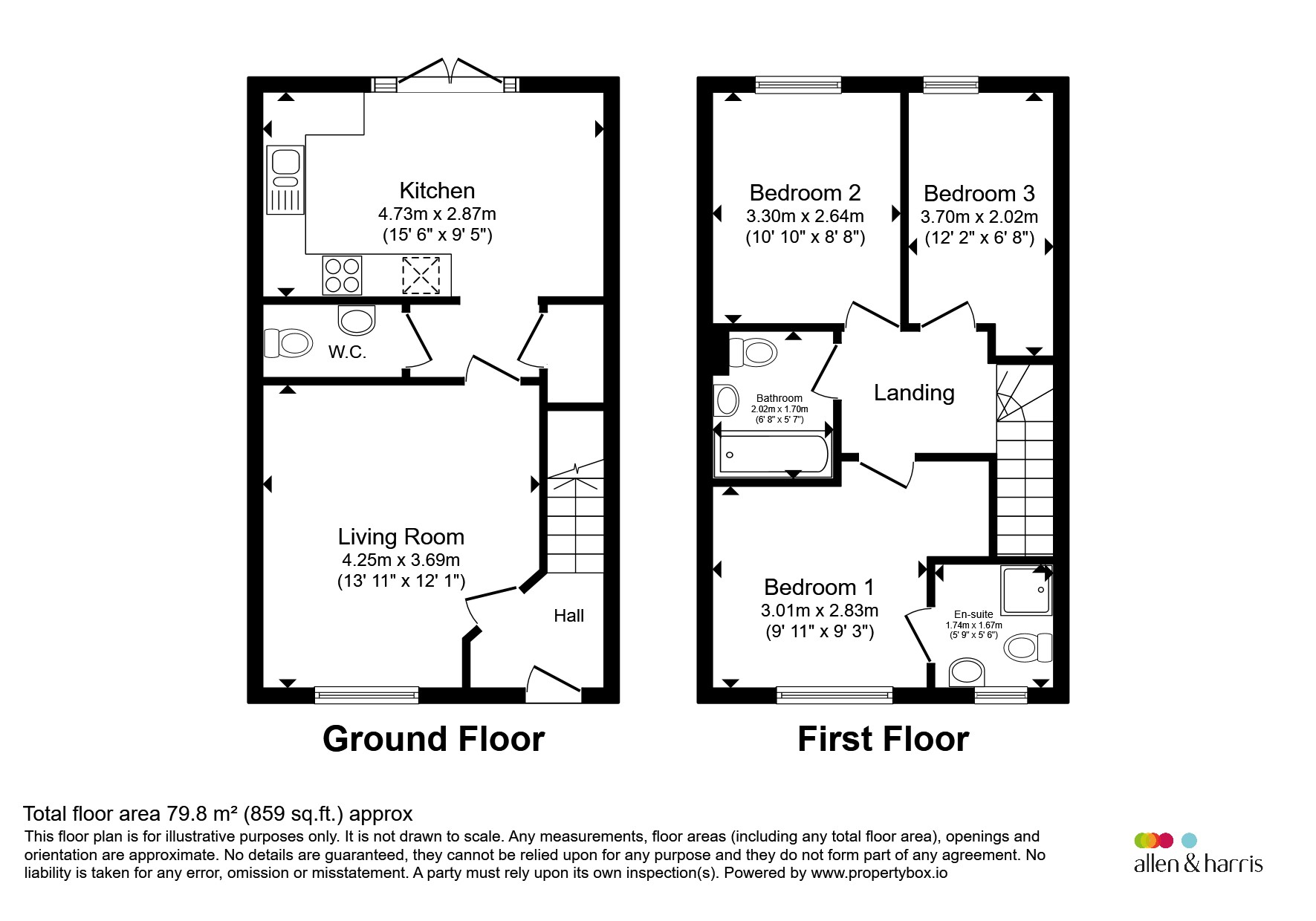 14, Queen Gardens, Didcot floorplan