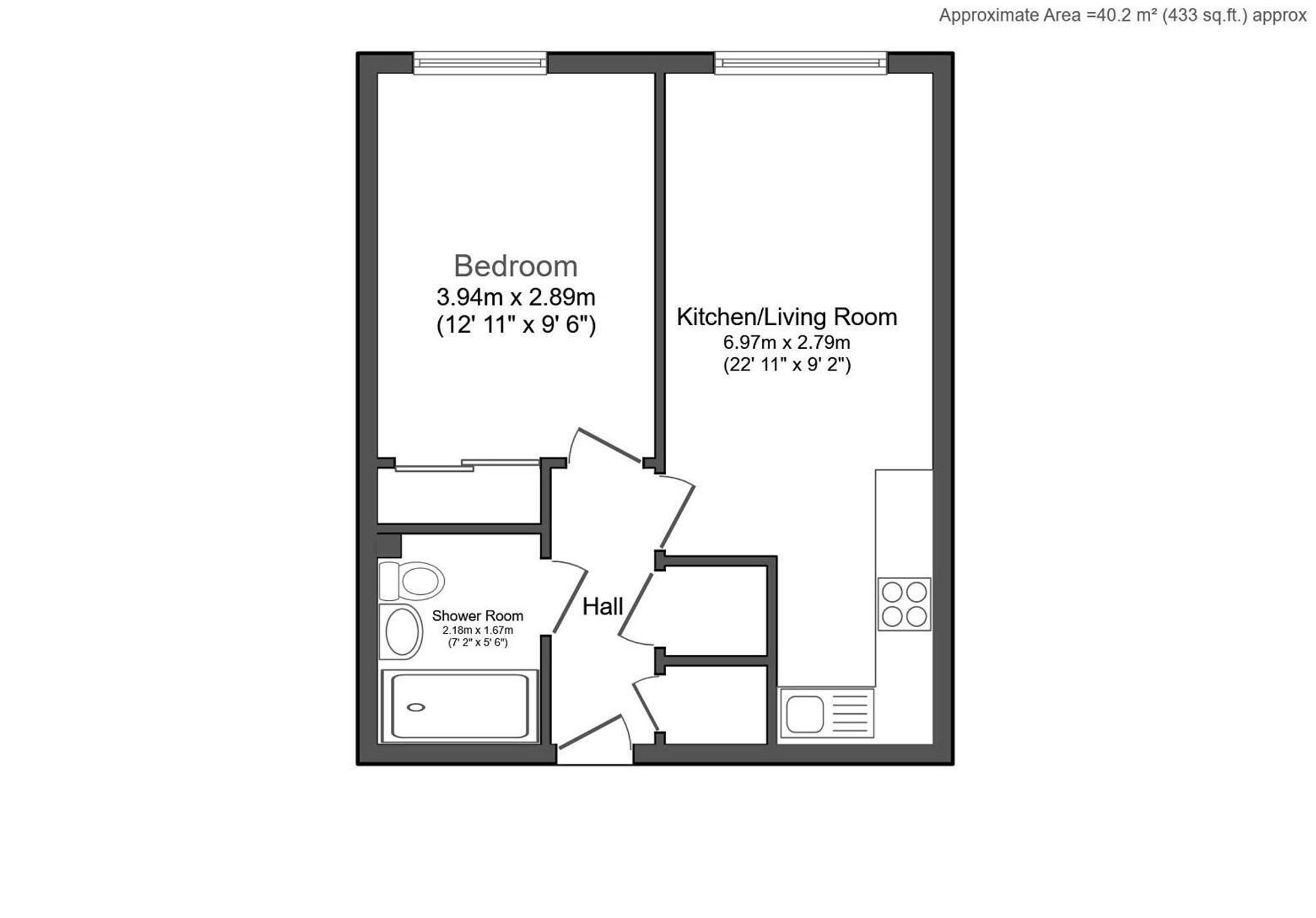 Flat 46, Capitol Square 4-6 Church Street, Epsom floorplan
