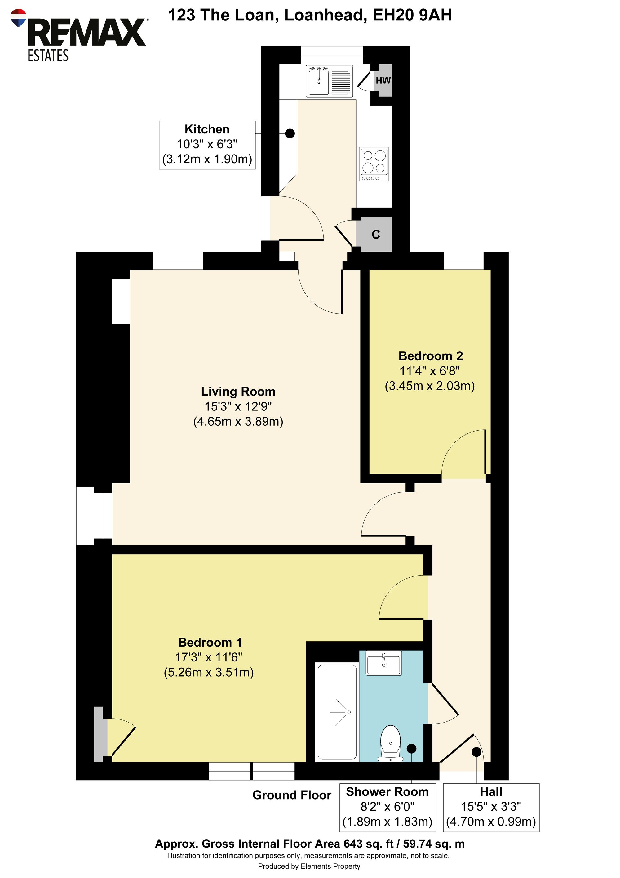 123 The Loan, Loanhead floorplan