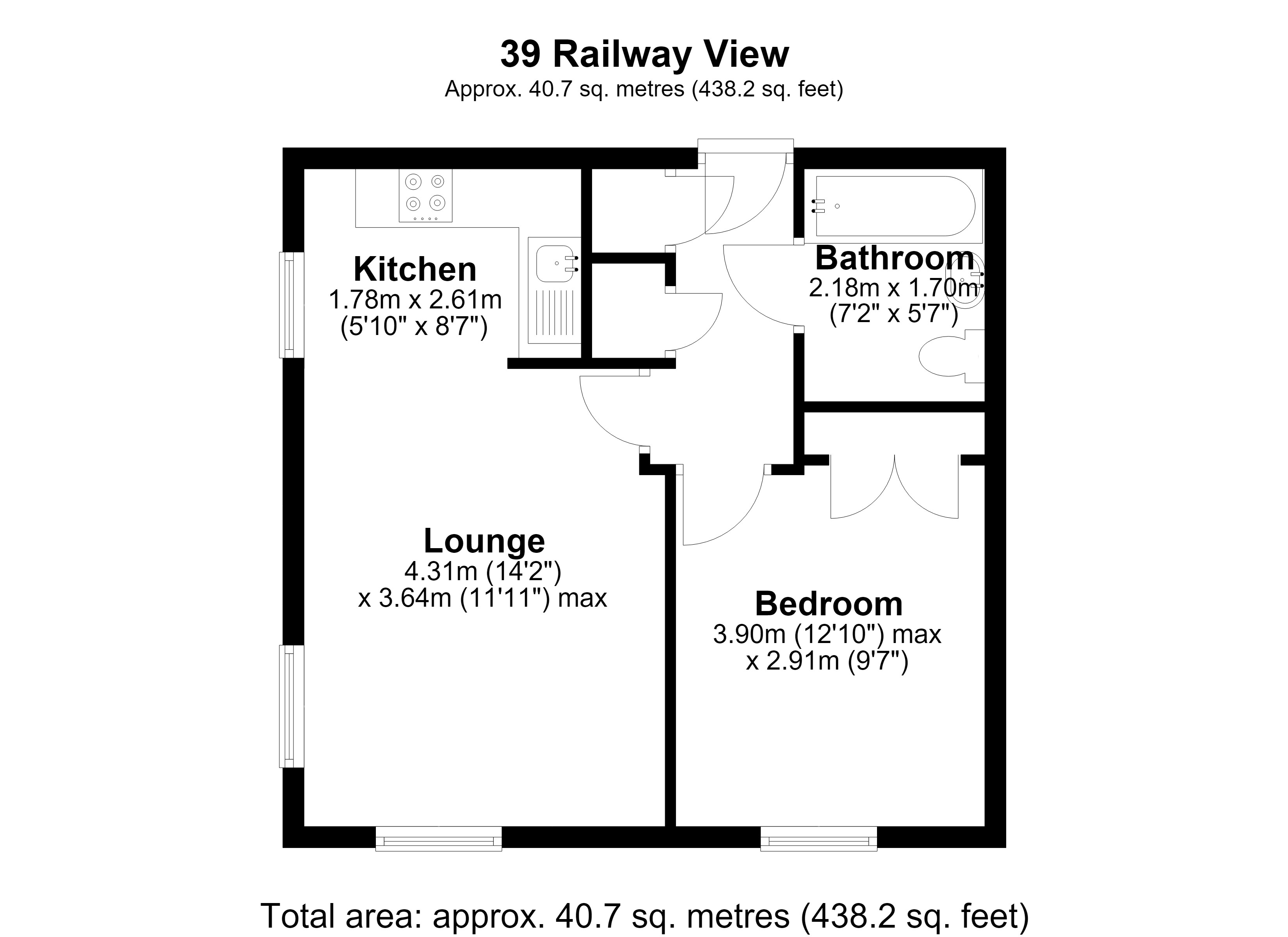 39, Railway View, Cannock floorplan