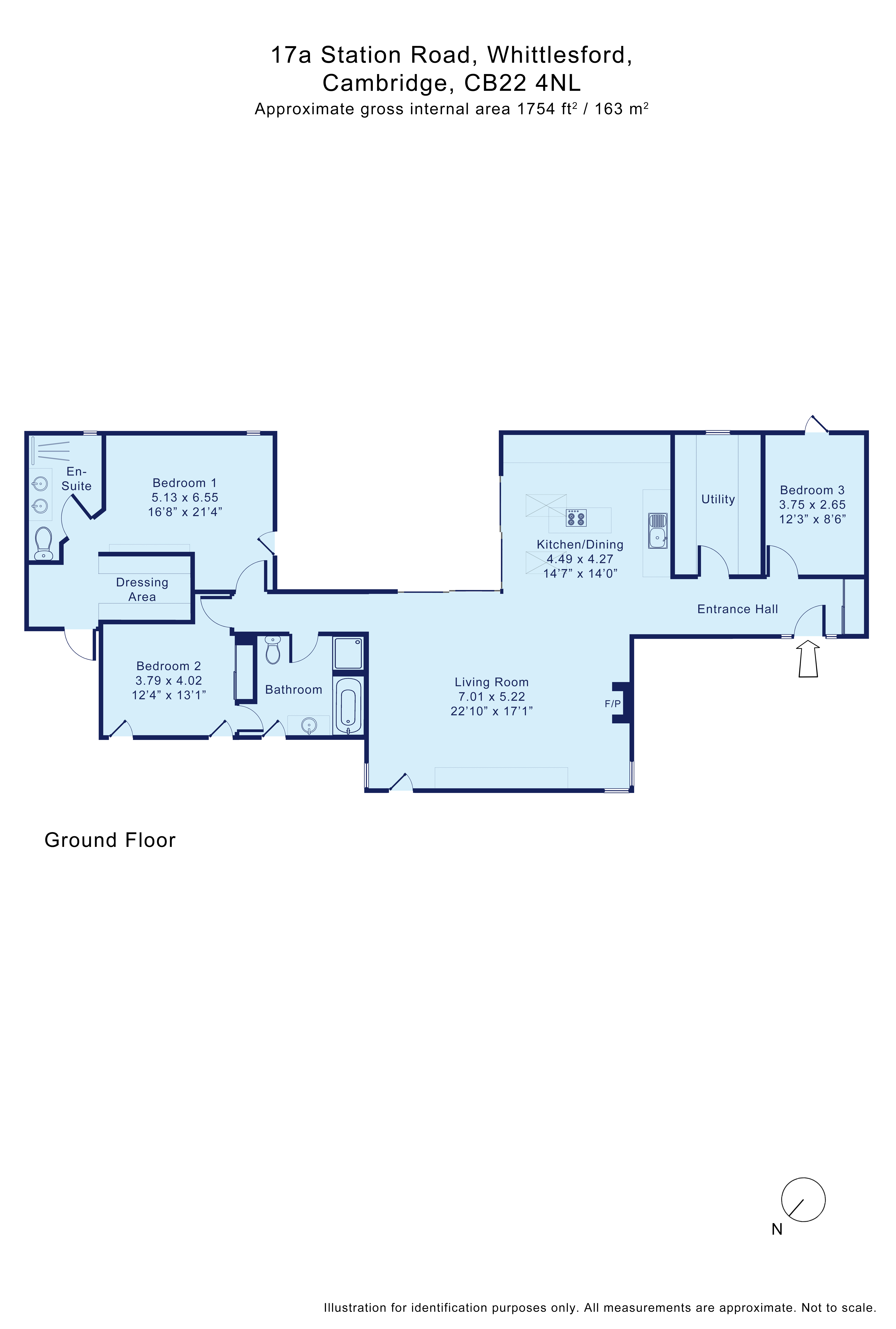 17a, Station Road West, Cambridge floorplan