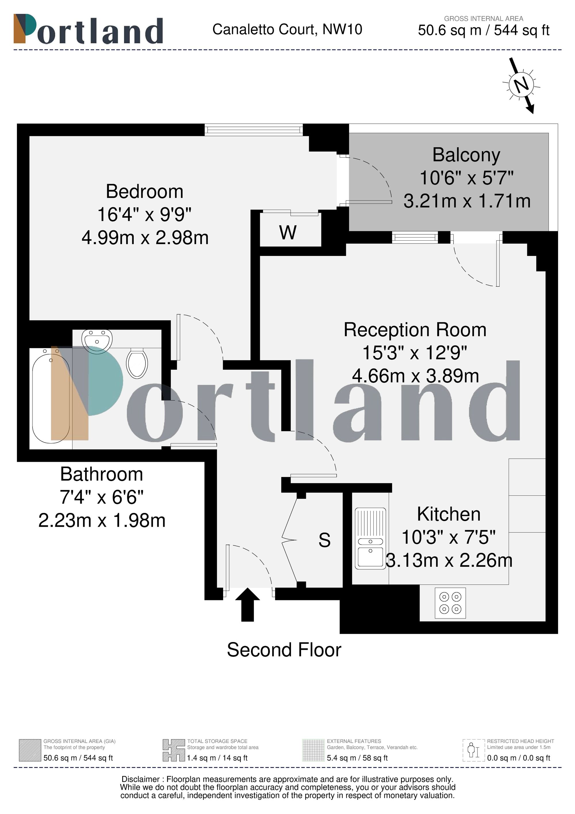 Flat 7, Canaletto Court, London floorplan